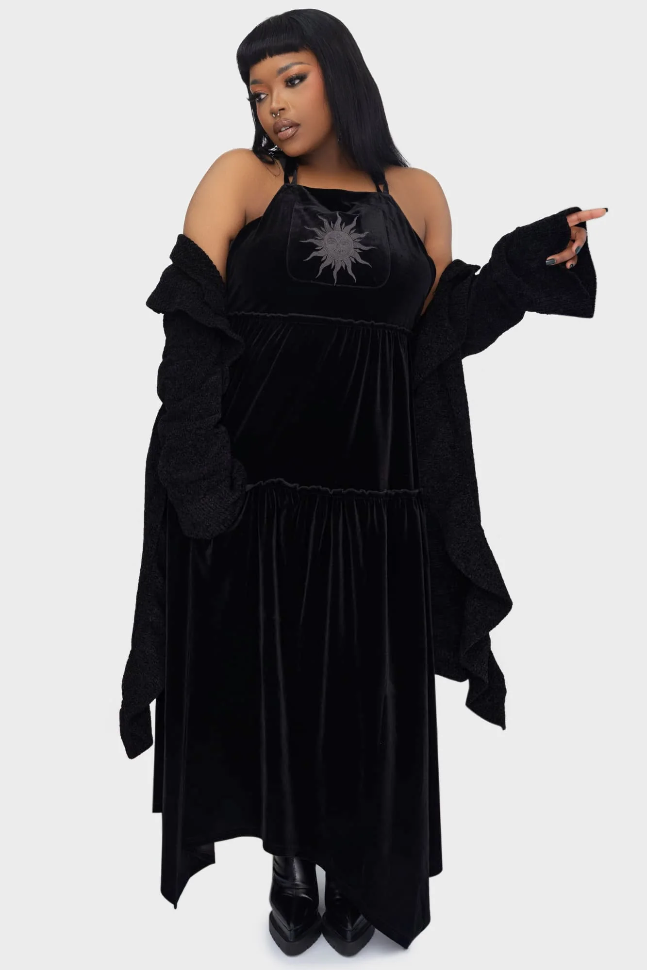 Ascended Maxi Pinafore Dress - Image 8