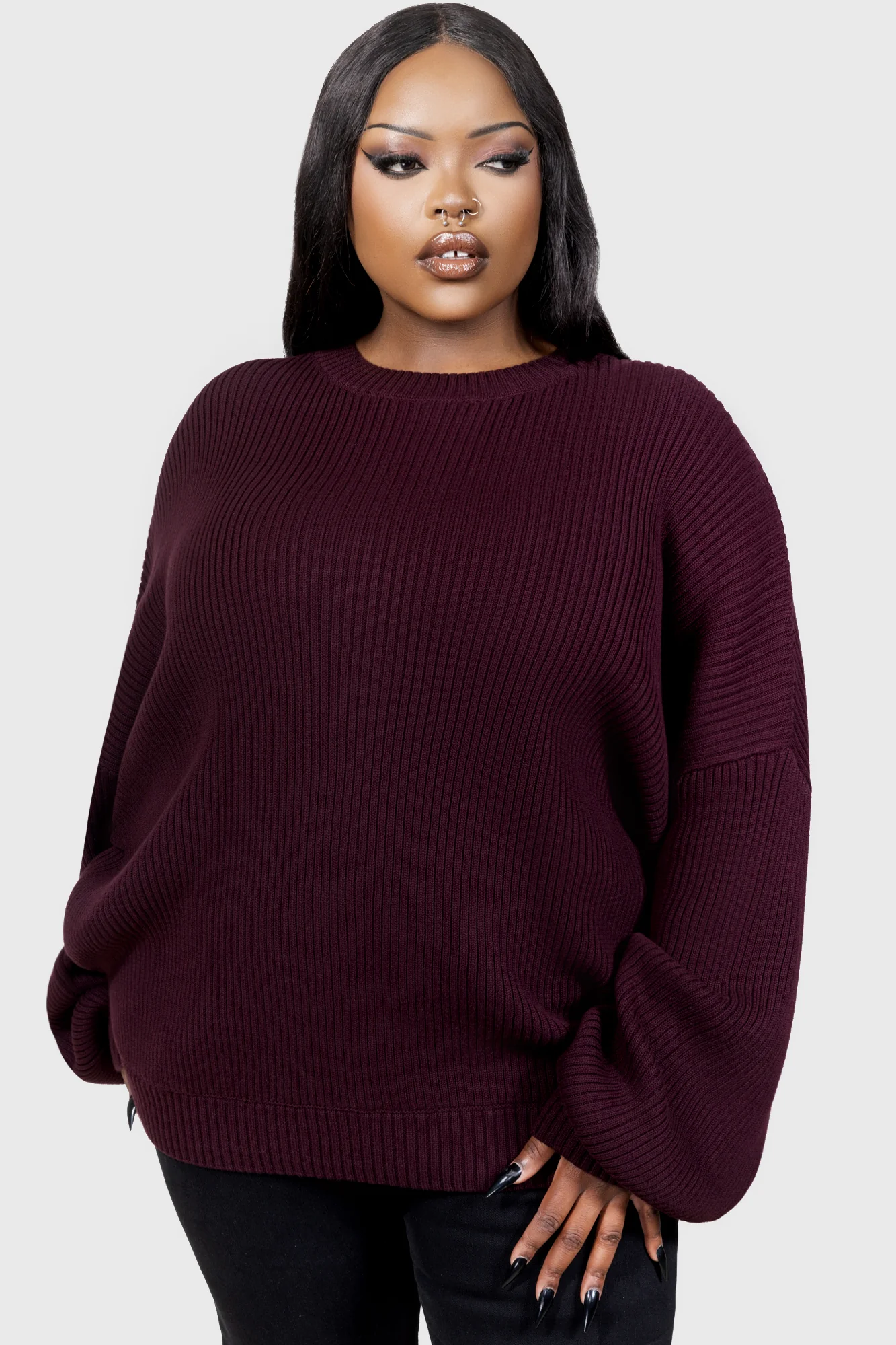 Belinda Sweater [AUBERGINE] - Image 4