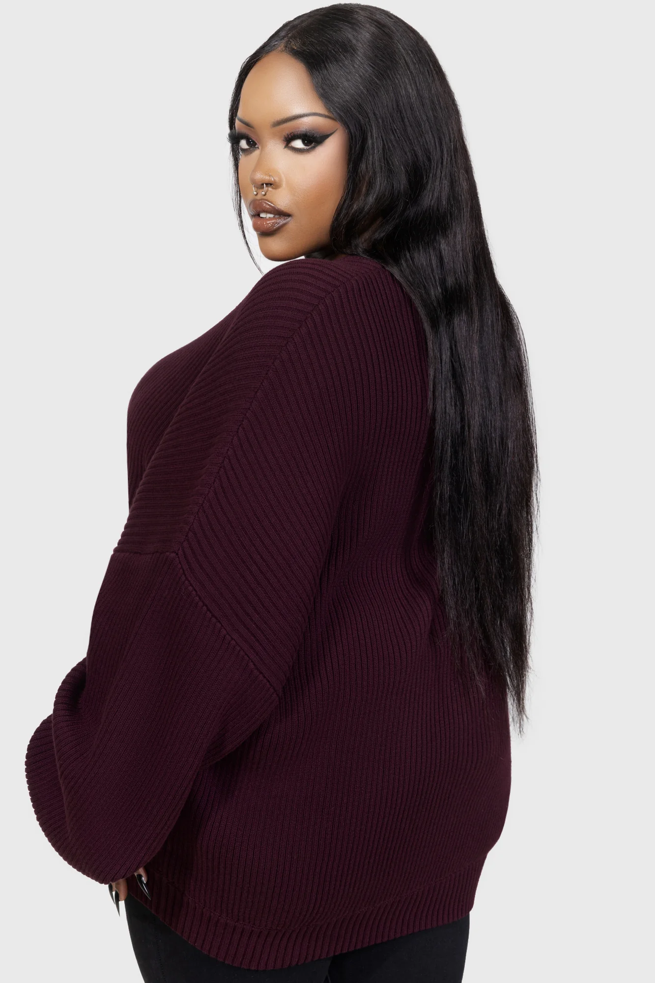 Belinda Sweater [AUBERGINE] - Image 5