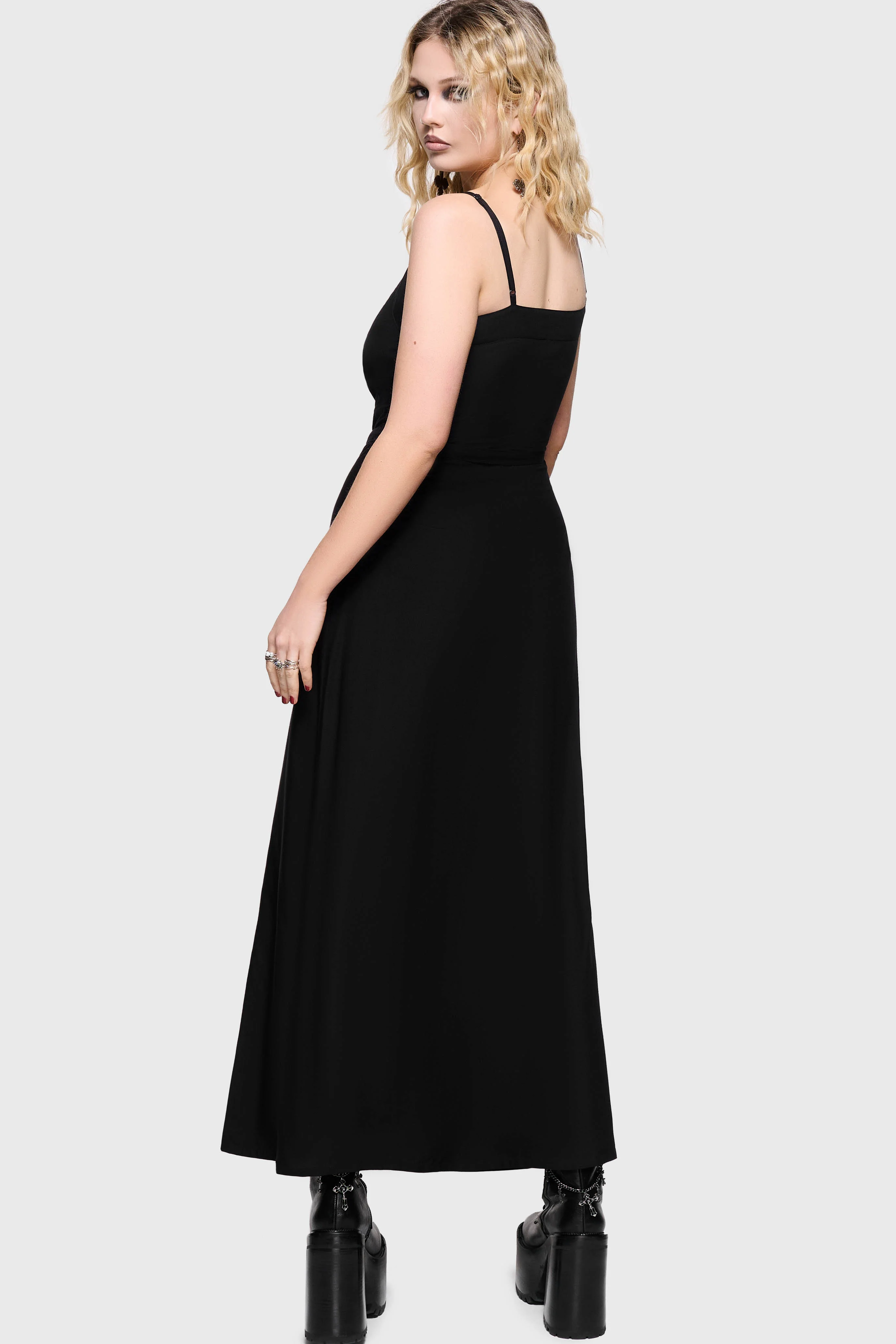 Cottage Chorus Maxi Dress [BLACK] - Image 3