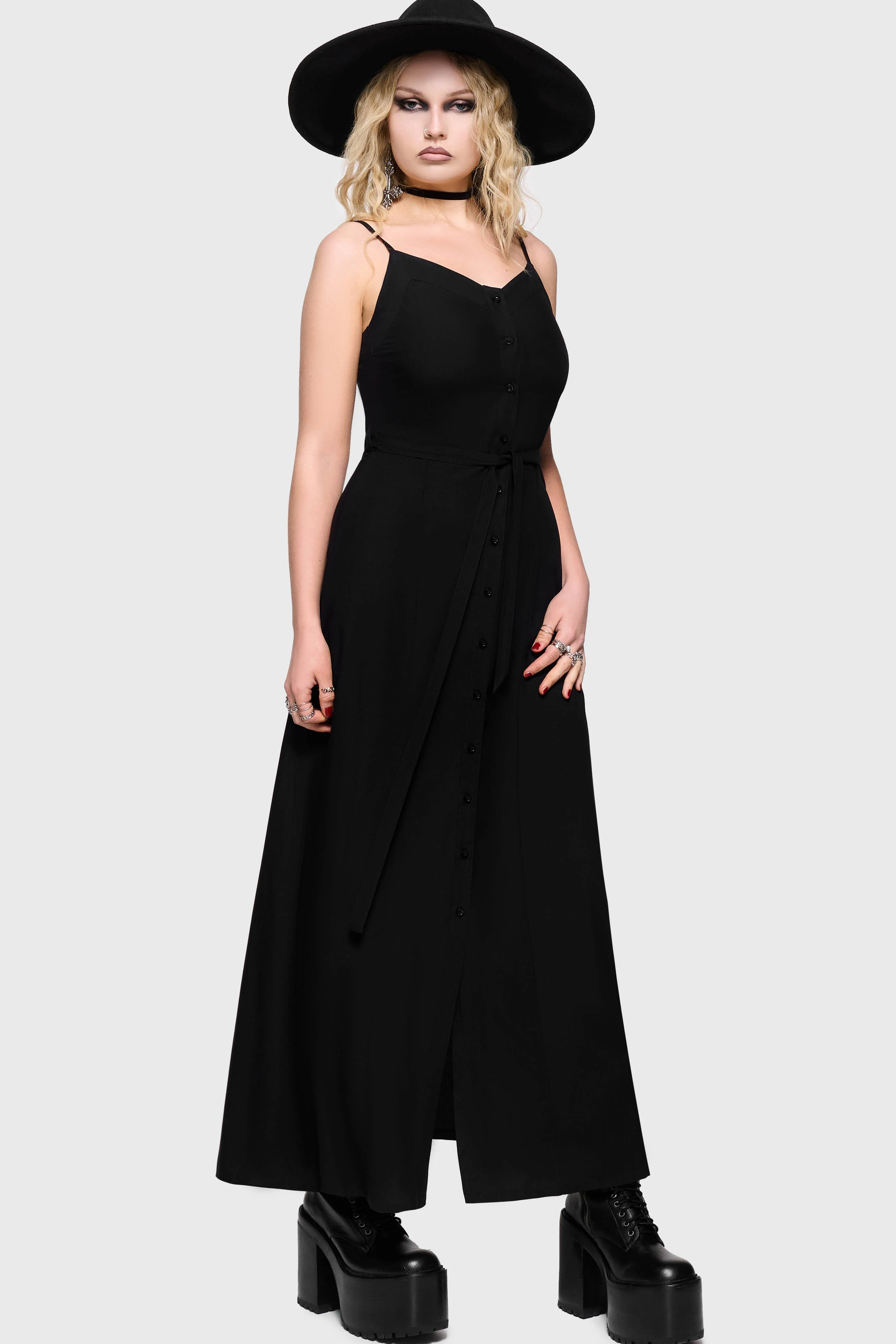 Cottage Chorus Maxi Dress [BLACK] - Image 4