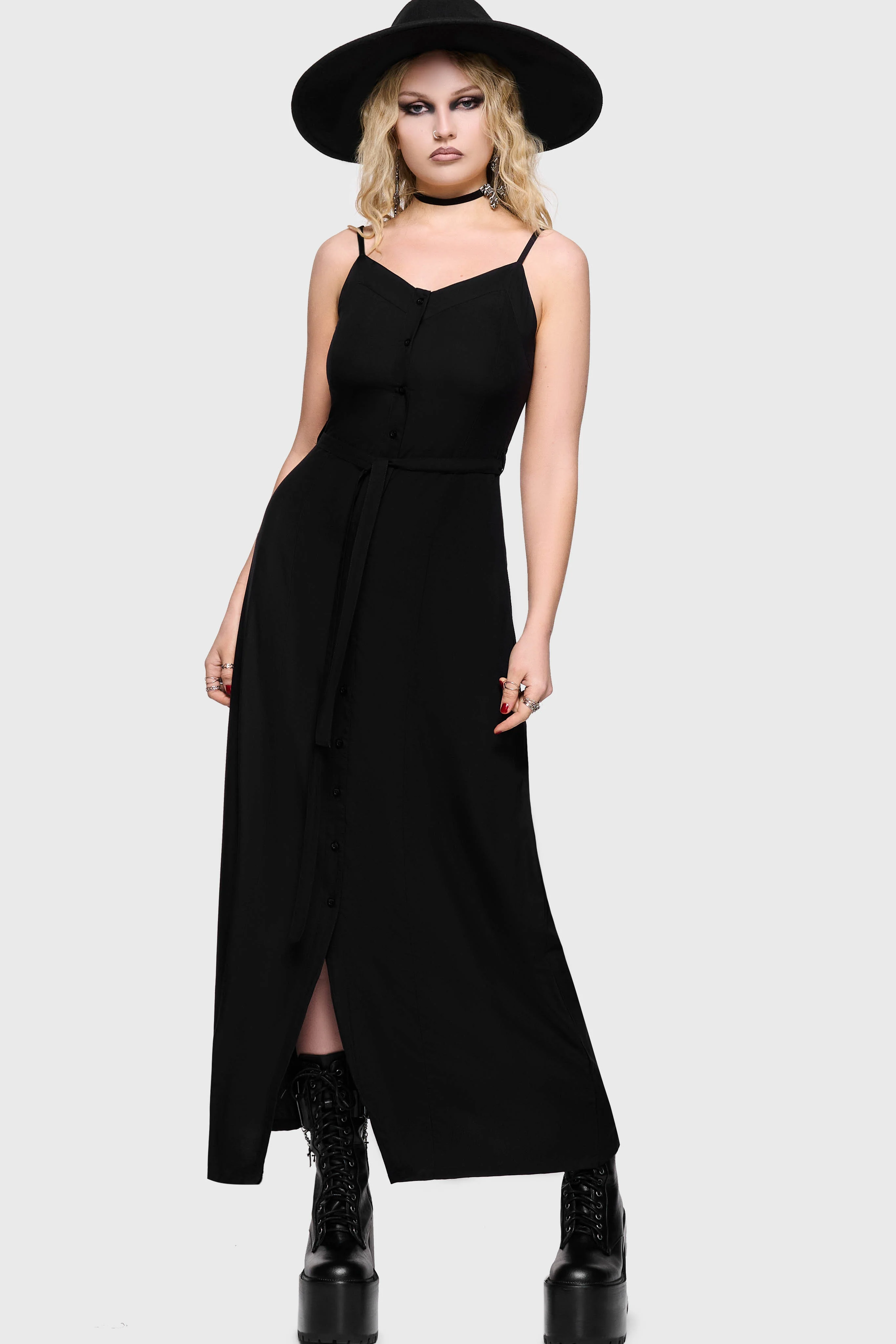 Cottage Chorus Maxi Dress [BLACK] - Image 5
