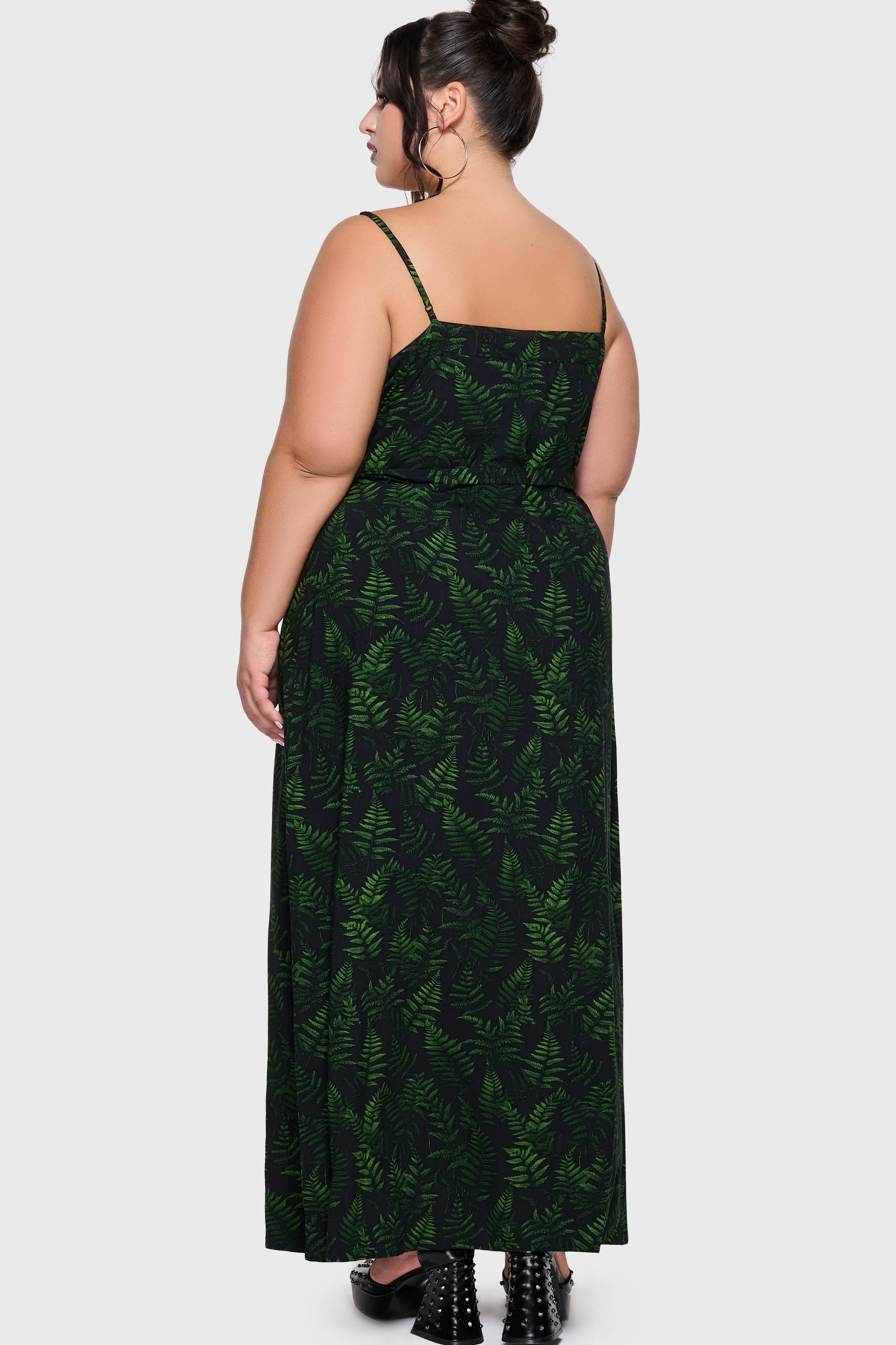 Cottage Chorus Maxi Dress [BLACK/GREEN] - Image 8