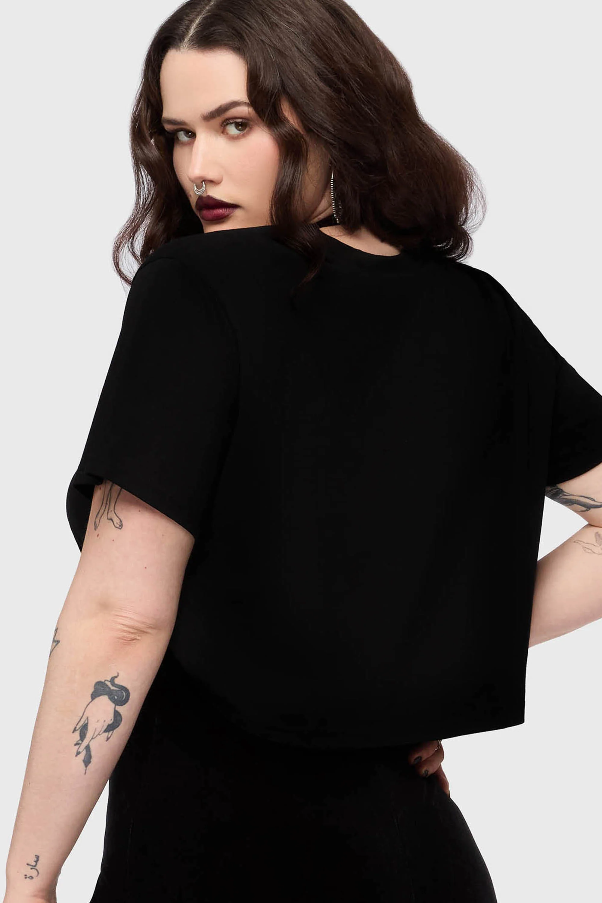 Gaia Adorned Embroidered T Shirt - Image 3