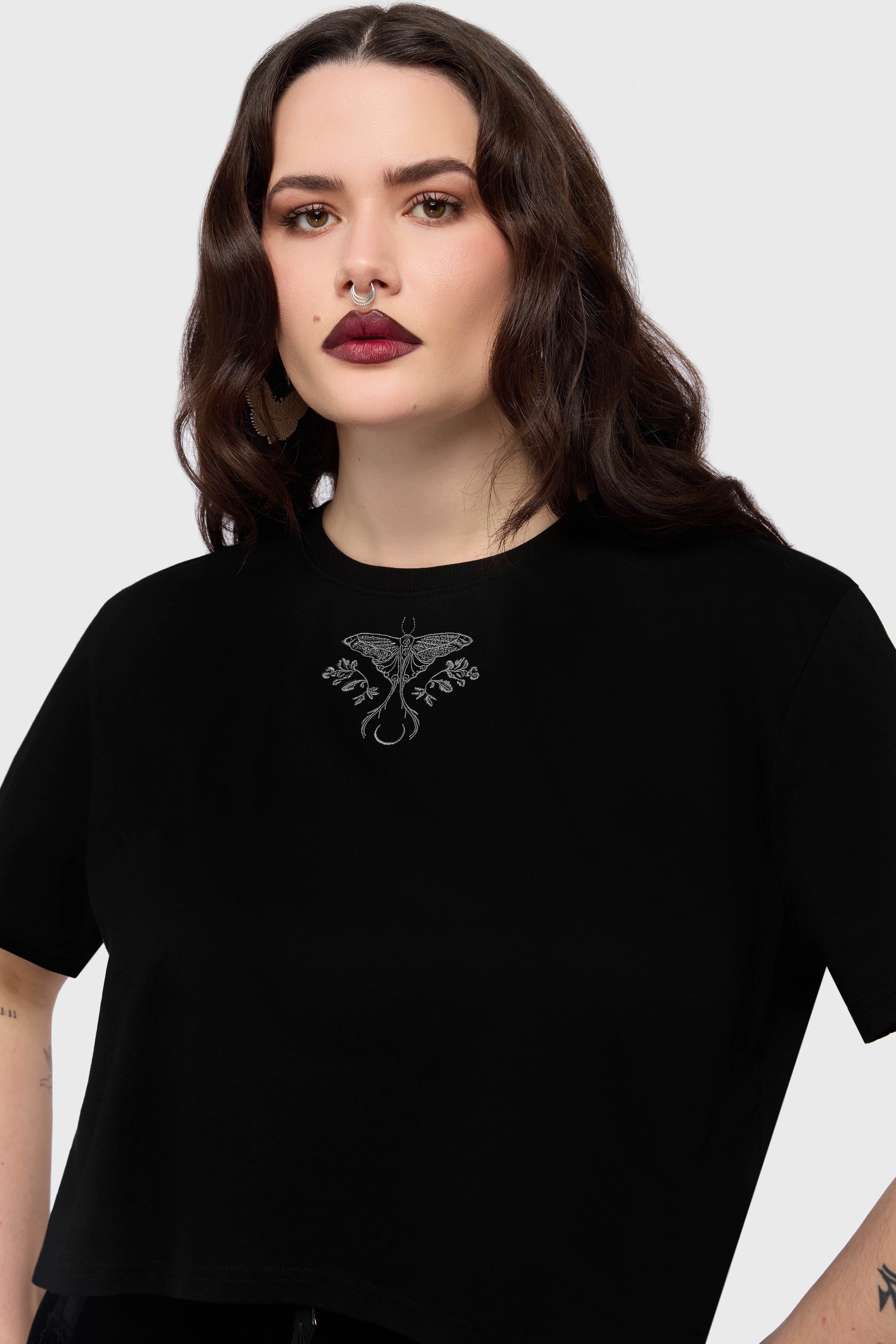 Gaia Adorned Embroidered T Shirt - Image 4