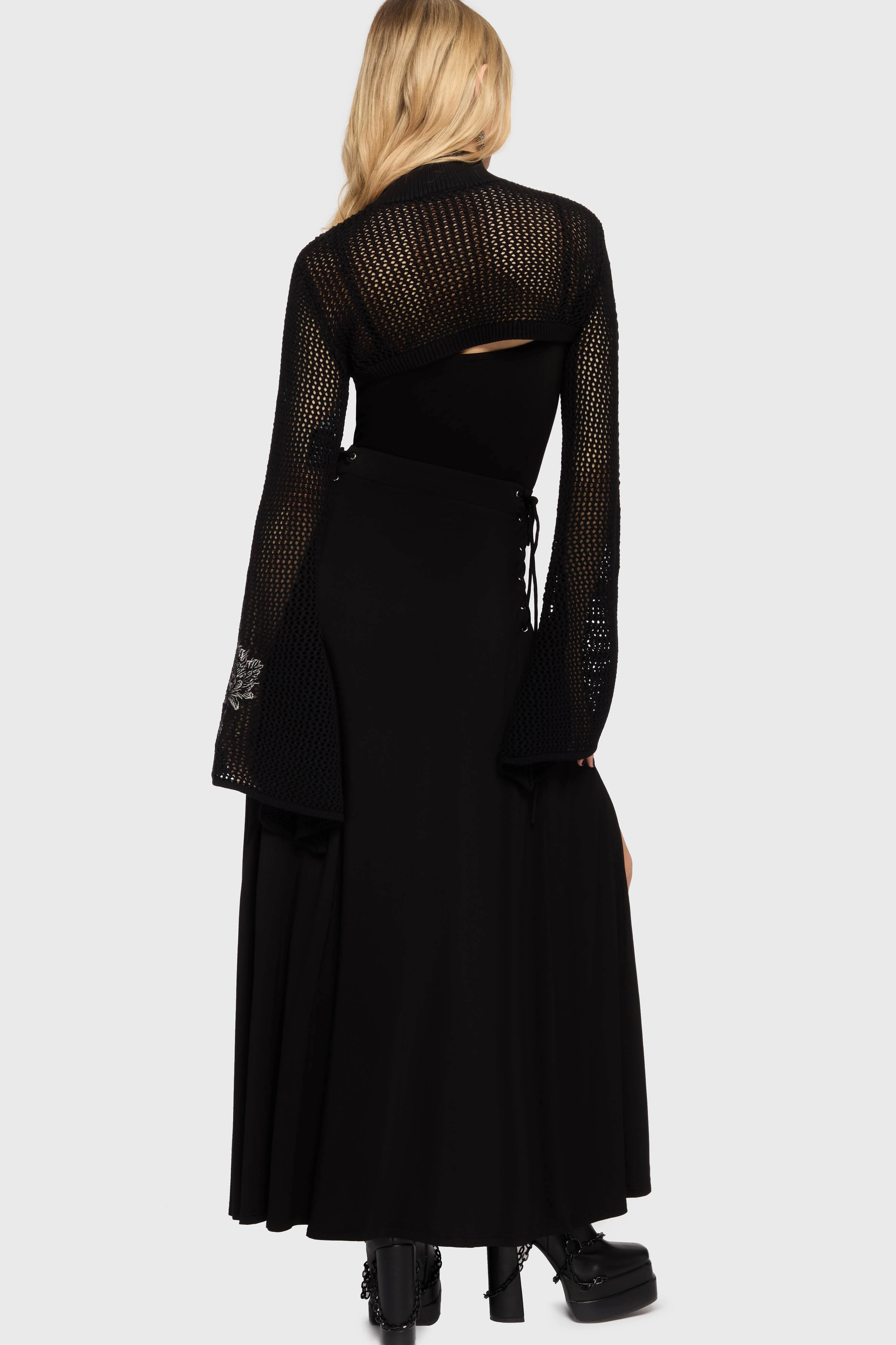 Gaia Adorned Knit Bolero - Image 5