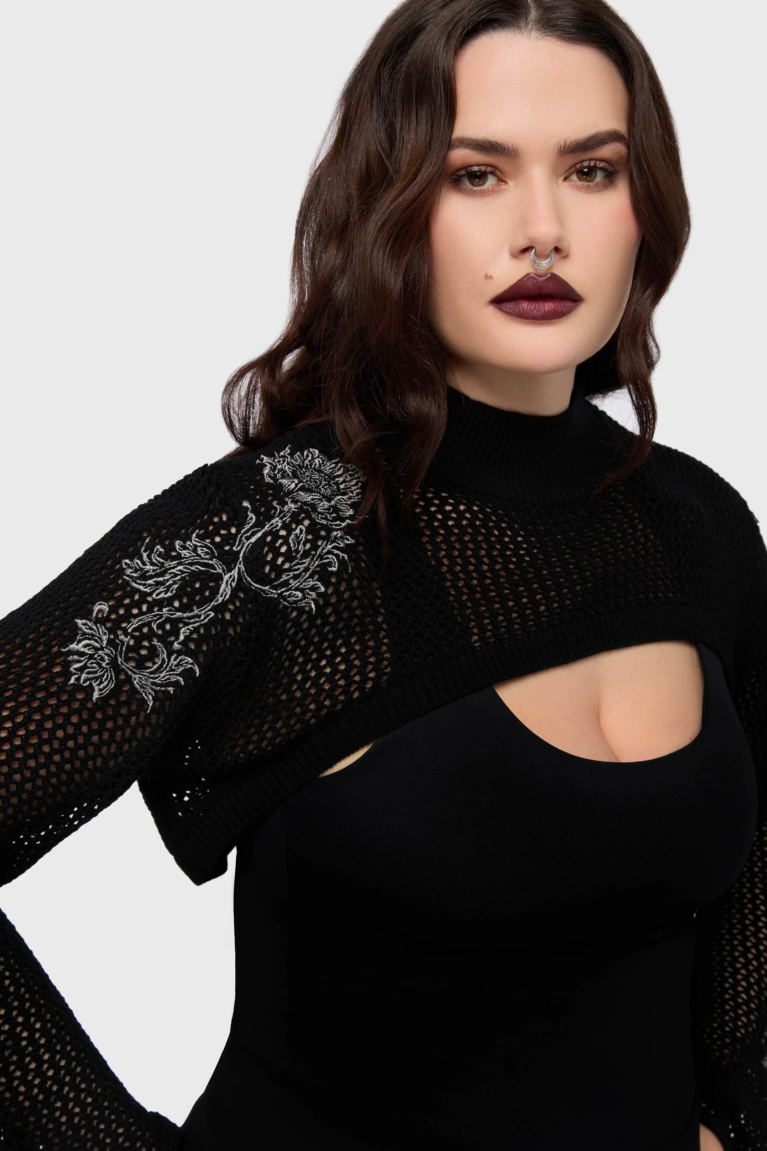 Gaia Adorned Knit Bolero - Image 7