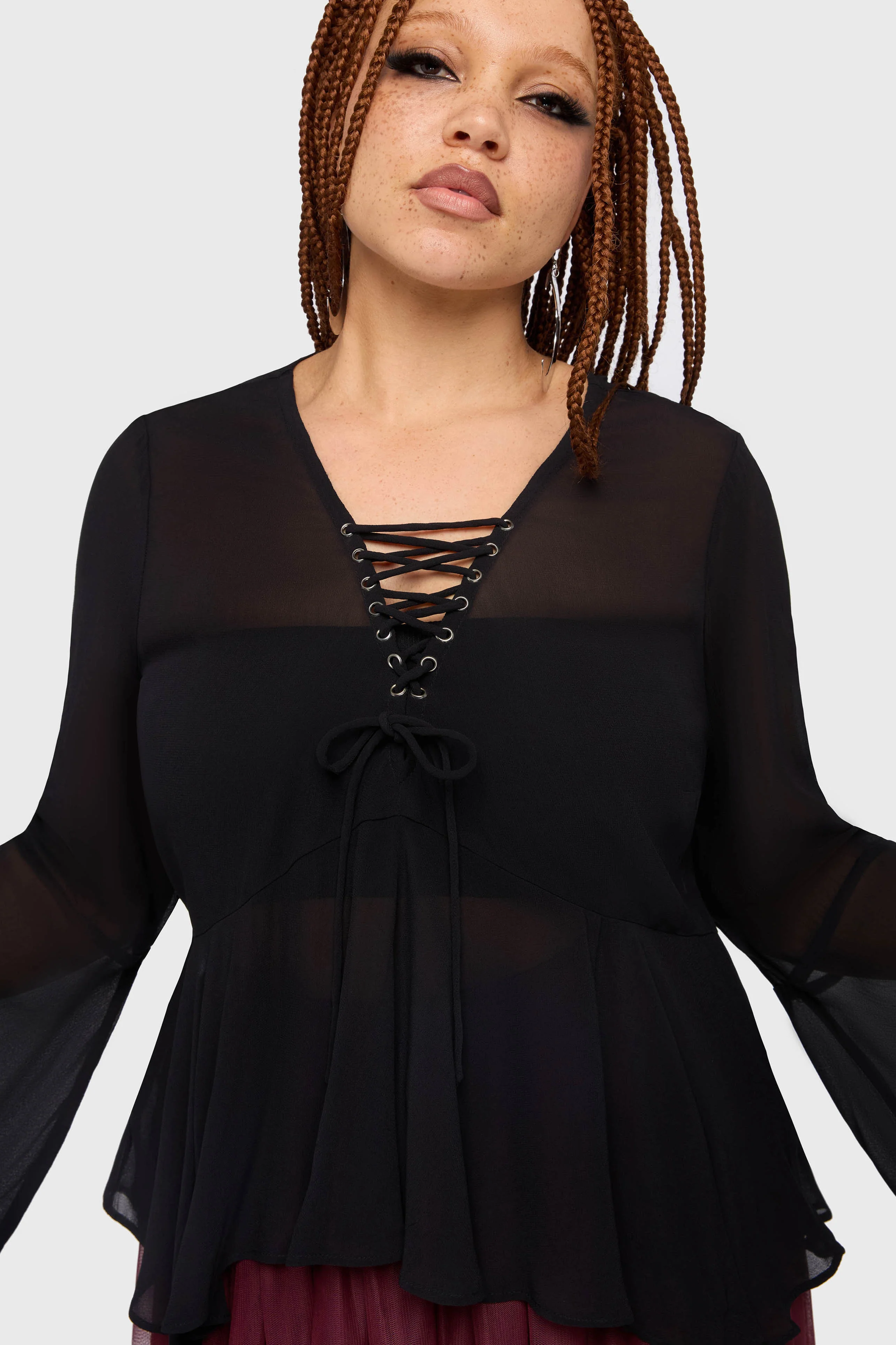 Gaia Adorned Long Sleeve Top - Image 11