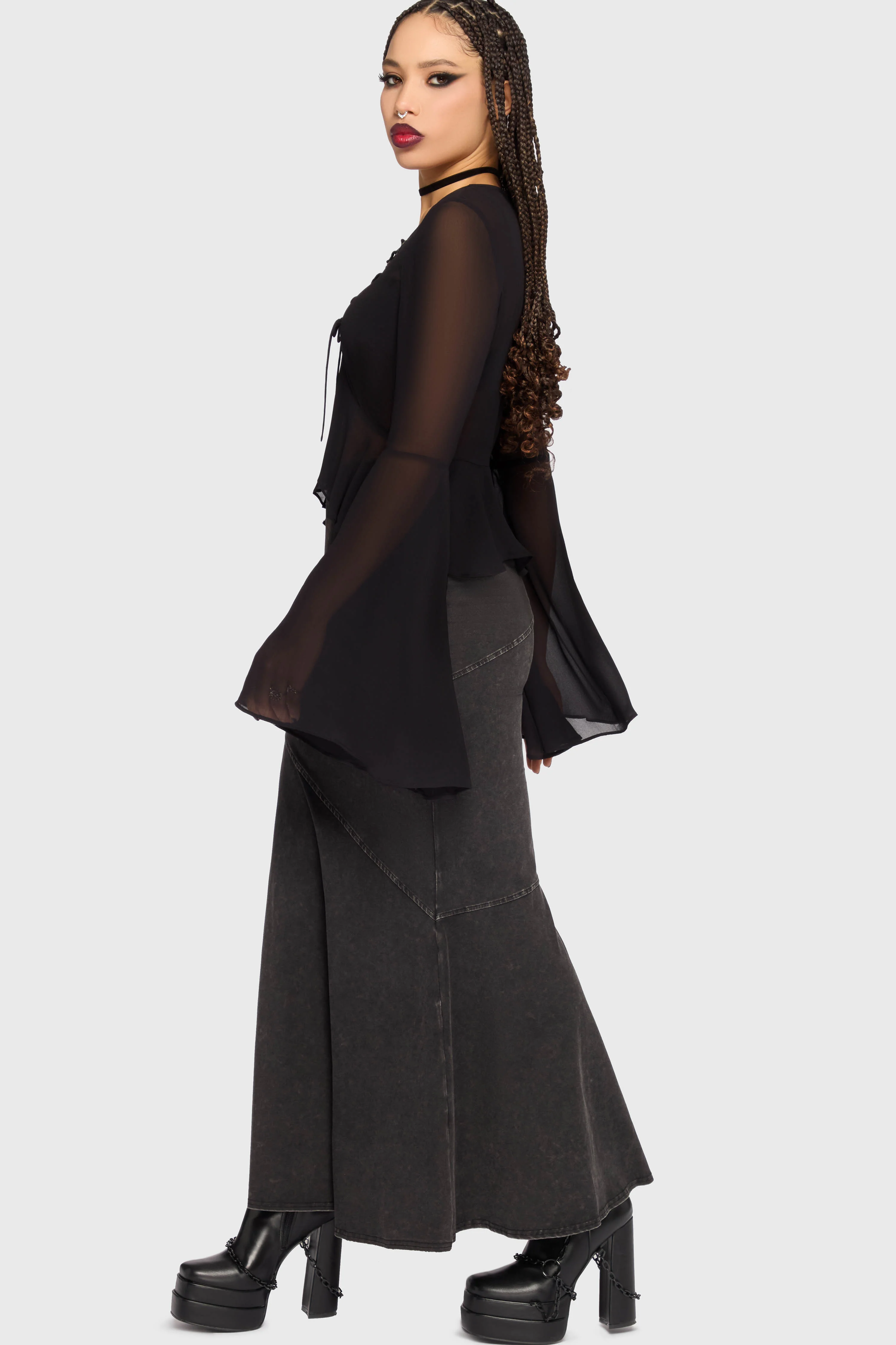 Gaia Adorned Long Sleeve Top - Image 3