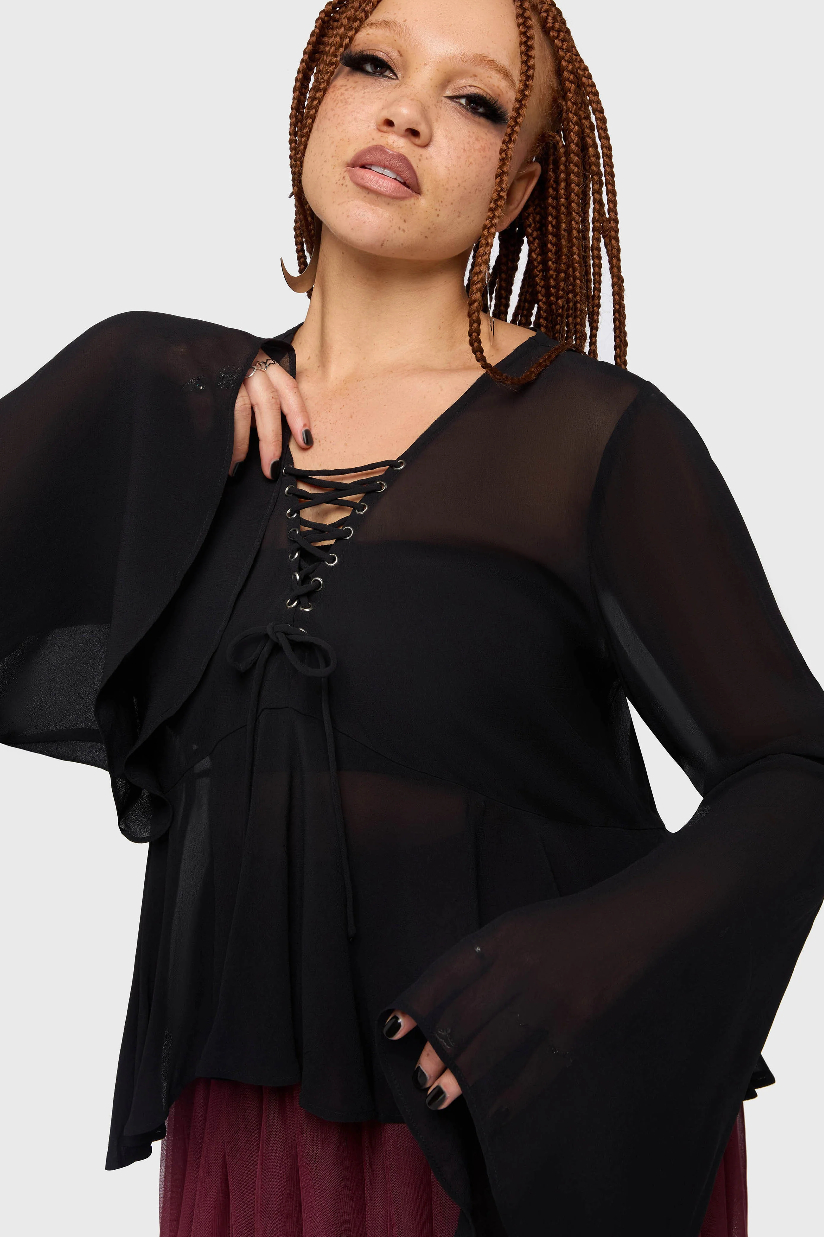 Gaia Adorned Long Sleeve Top - Image 6