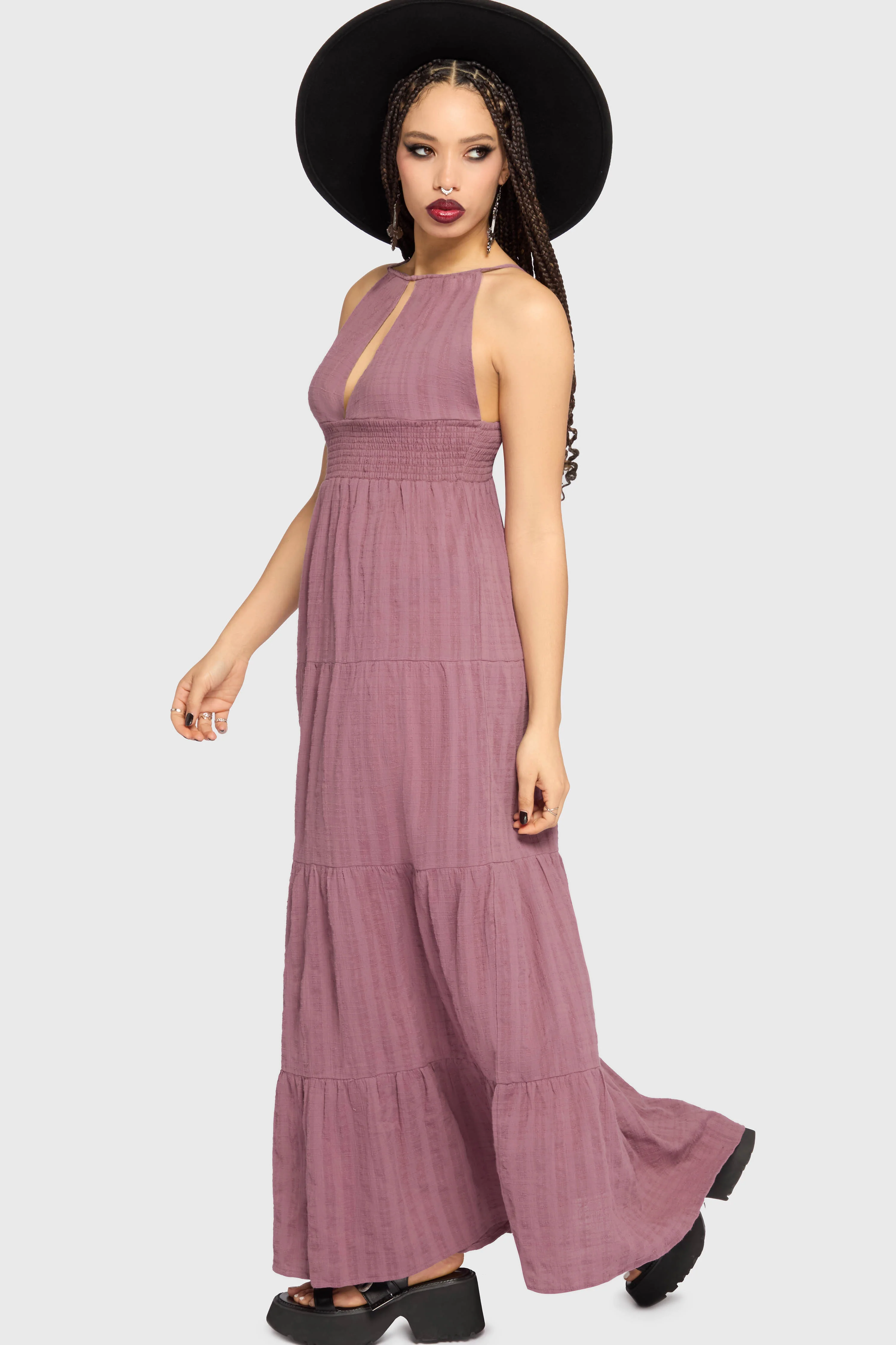 Gaia Adorned Textured Dress - Image 3