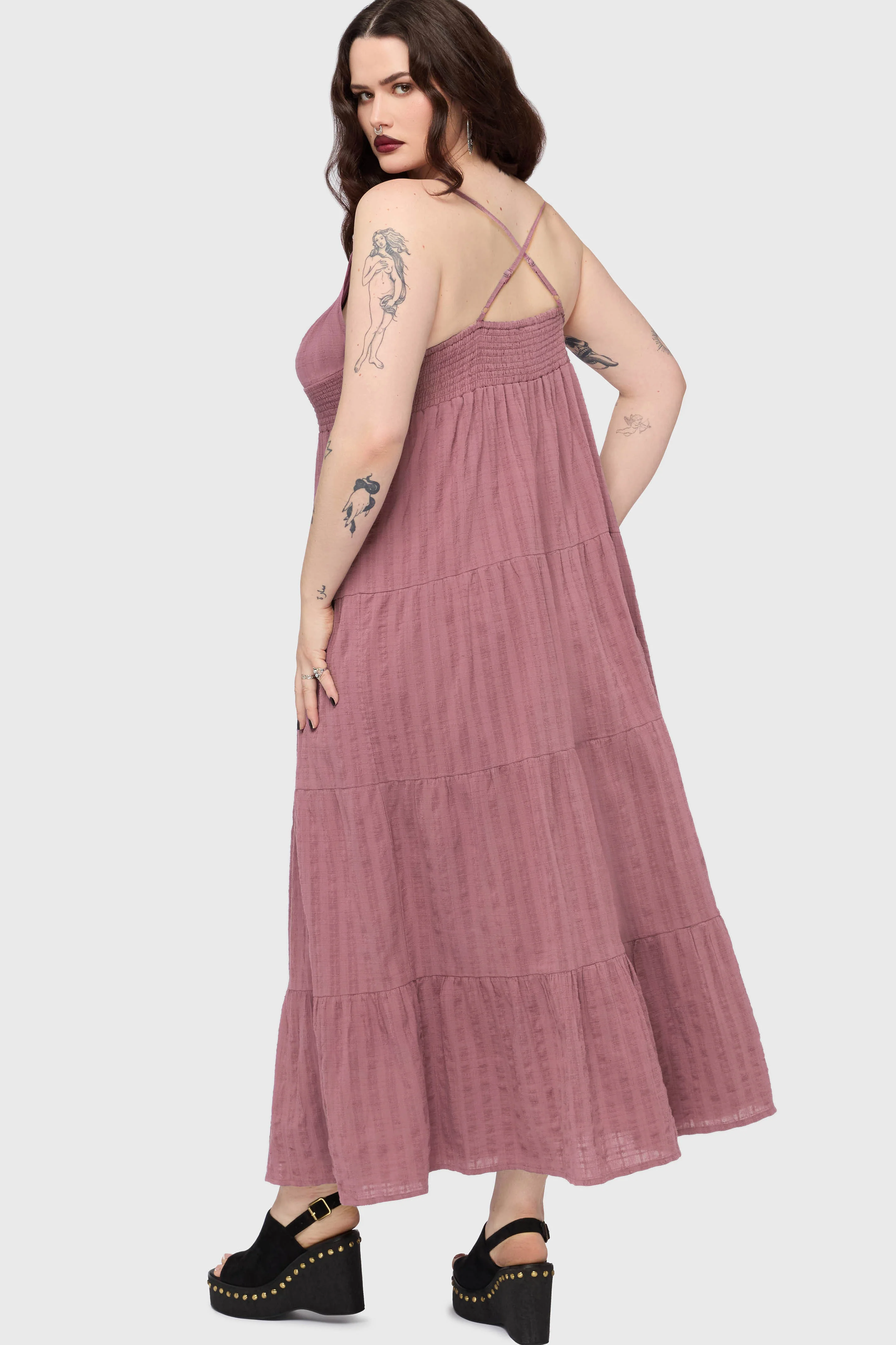 Gaia Adorned Textured Dress - Image 9
