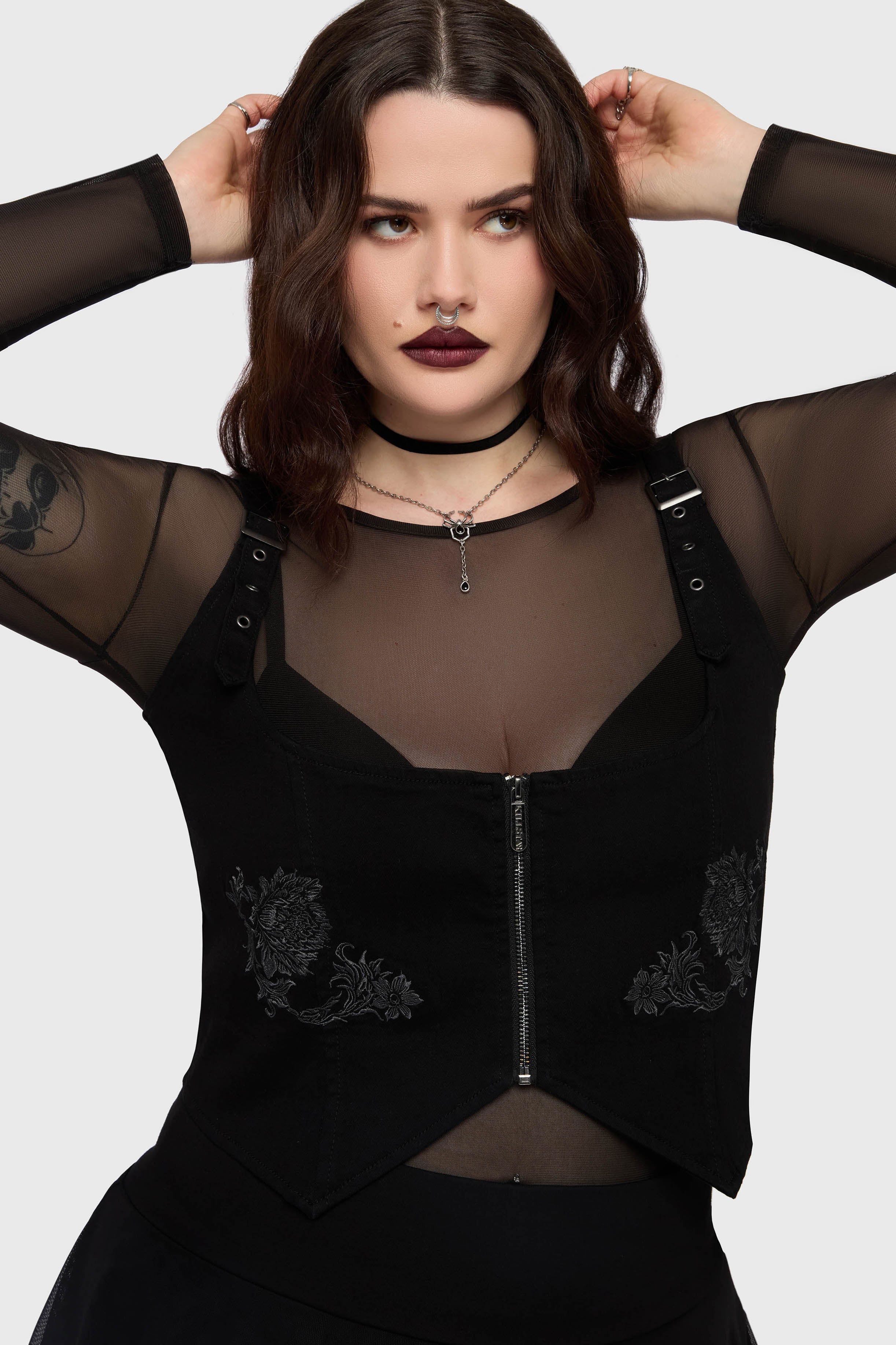 Gaia Adorned Underbust Corset - Image 6