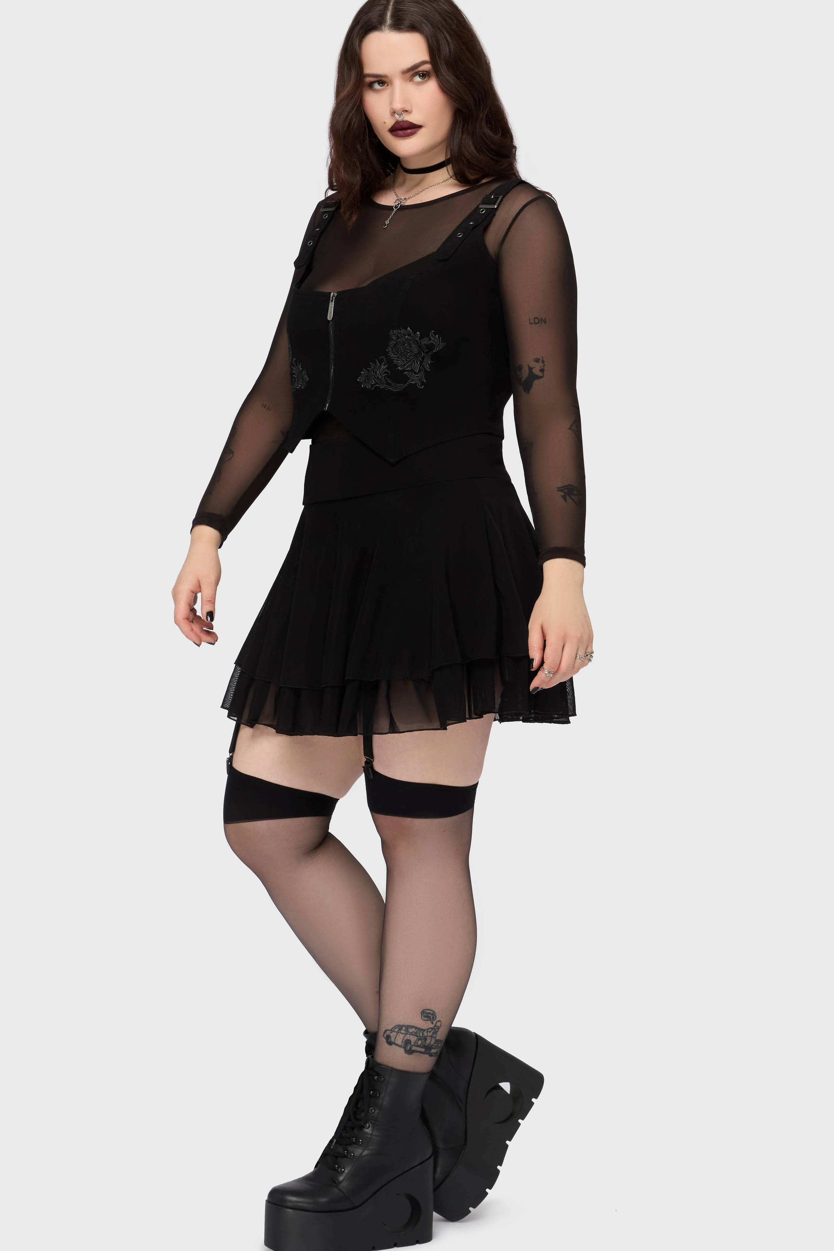 Gaia Adorned Underbust Corset - Image 7