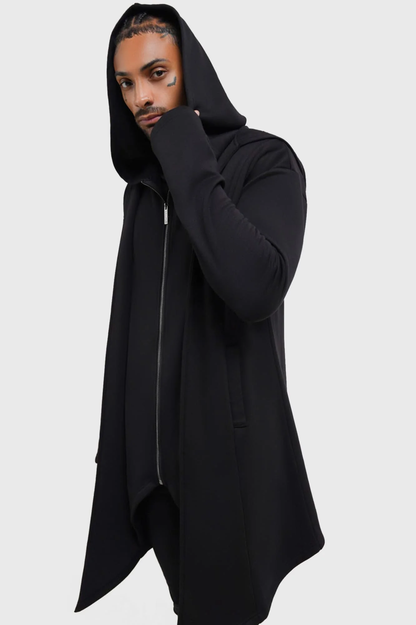 Hardcoded Poetry Longline Hoodie - Image 3