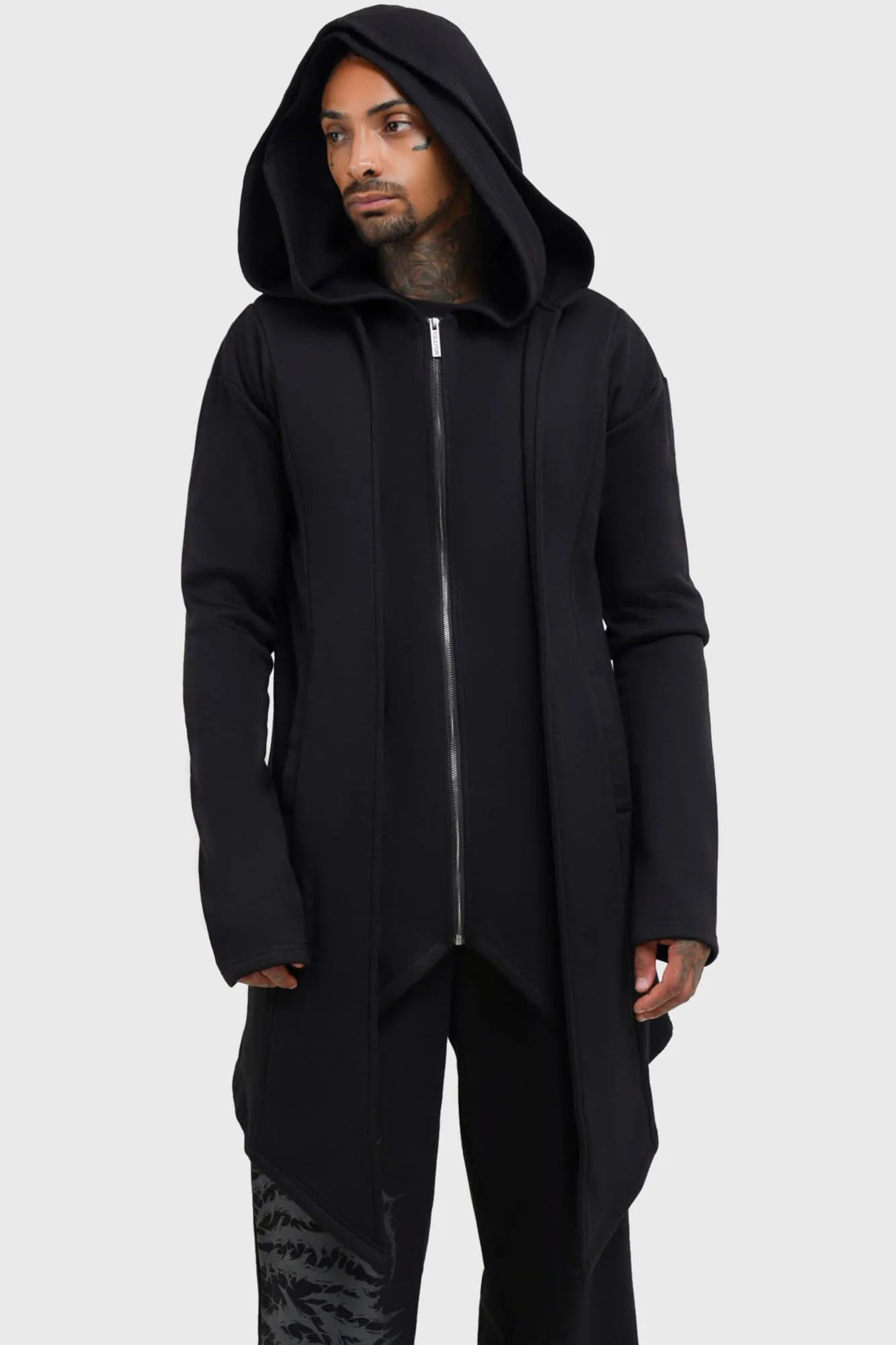 Hardcoded Poetry Longline Hoodie - Image 4