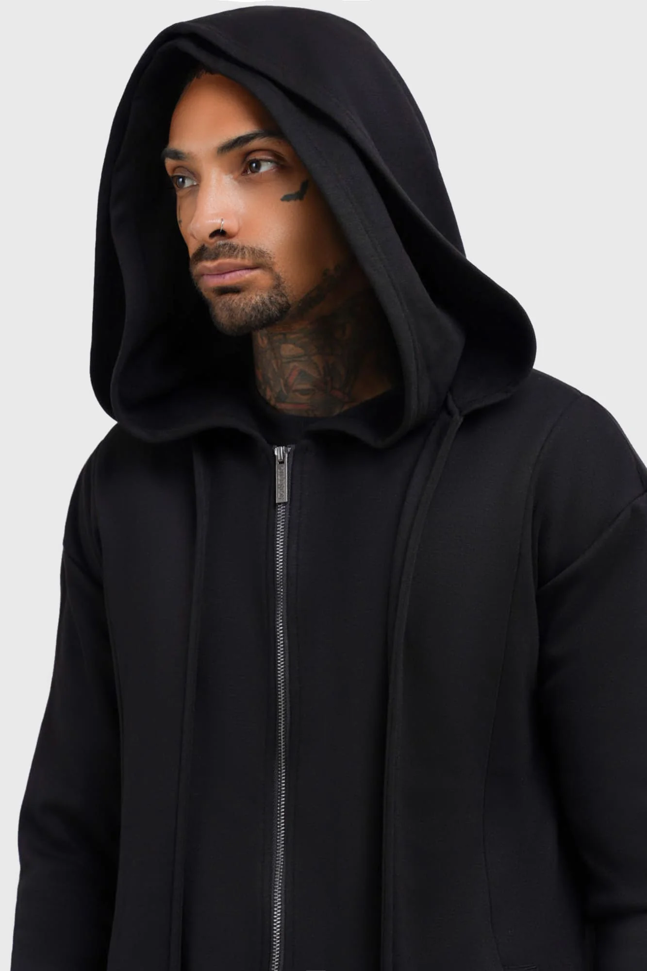Hardcoded Poetry Longline Hoodie - Image 5