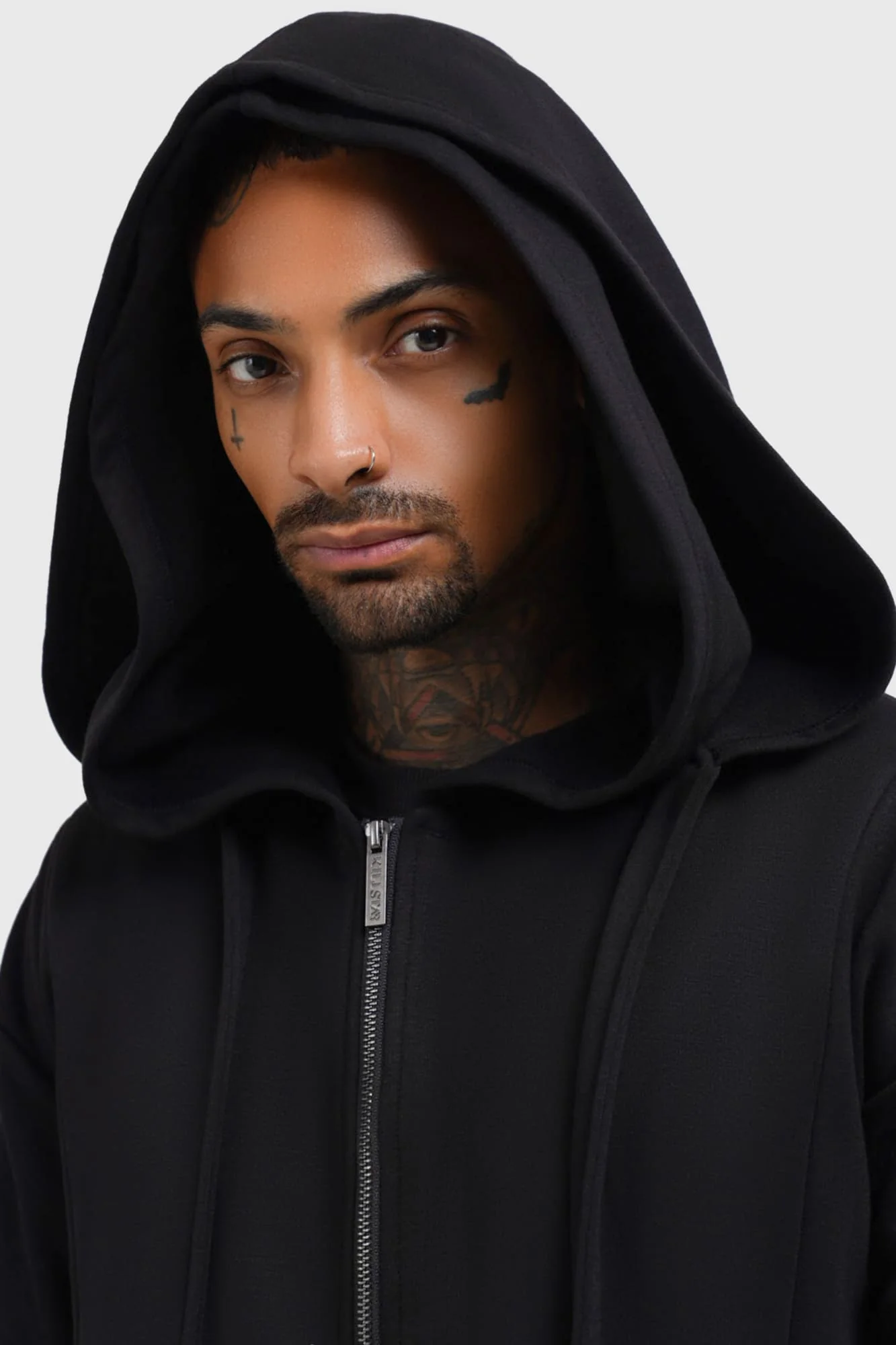 Hardcoded Poetry Longline Hoodie - Image 6