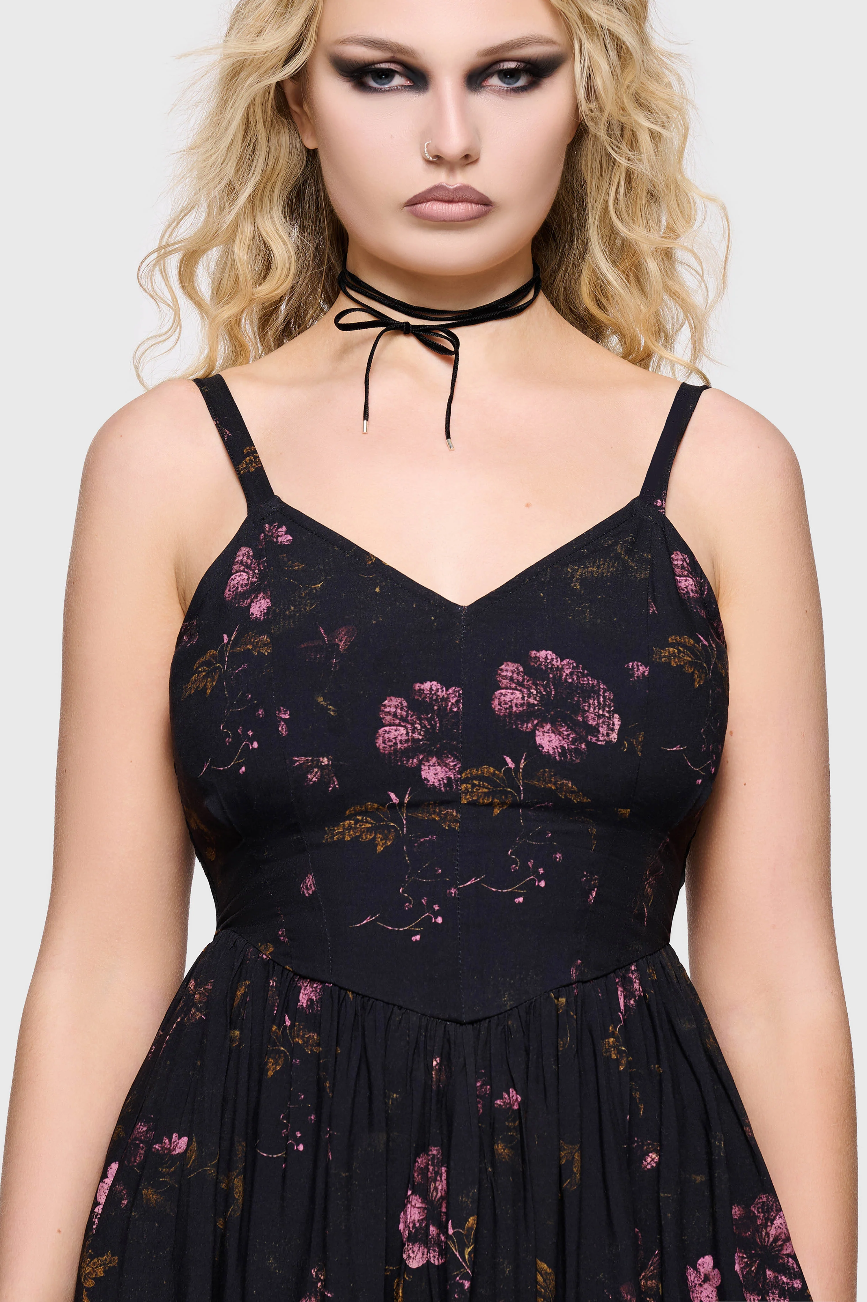 Junniper Maxi Dress [BLACK/PINK] - Image 6