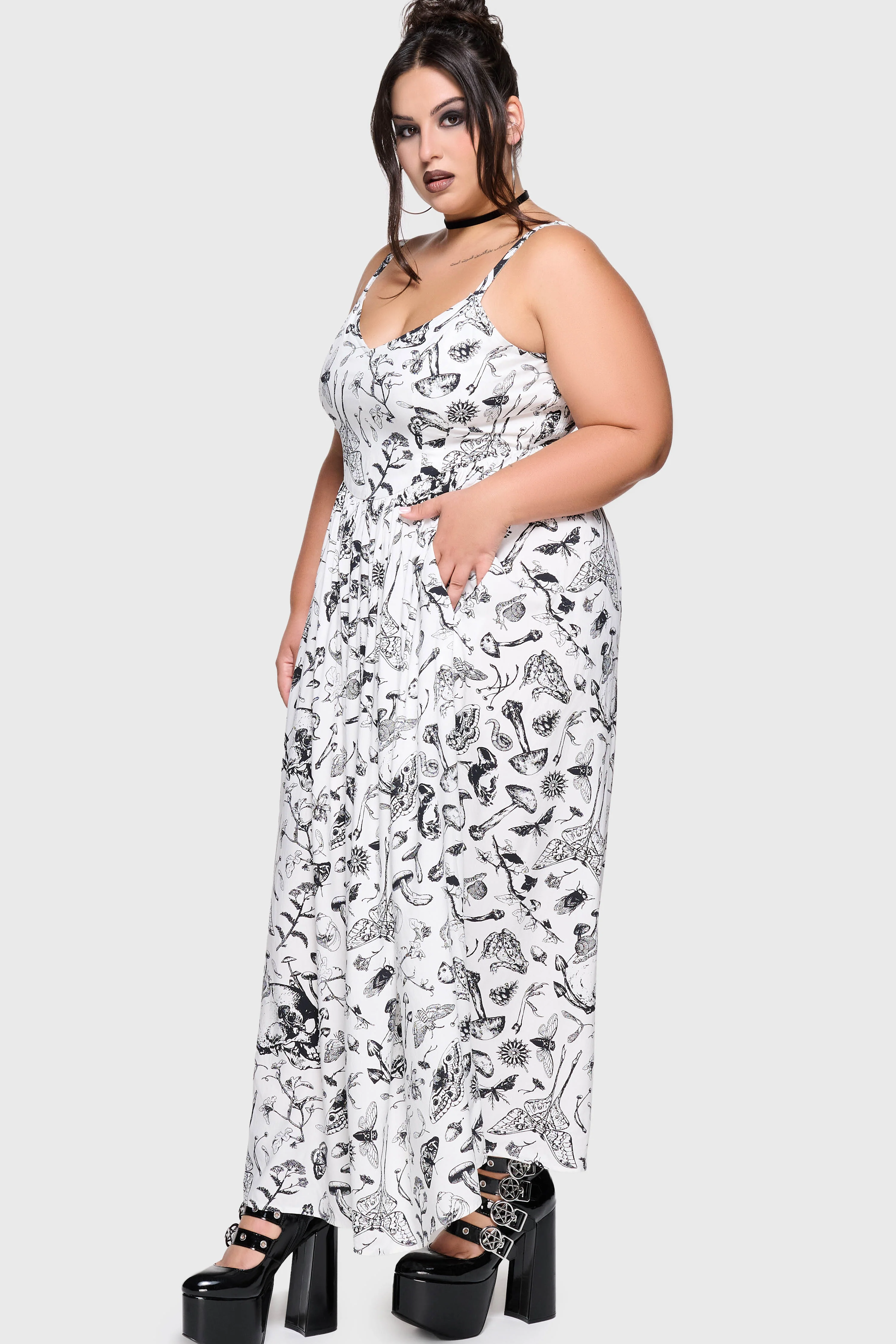 Junniper Maxi Dress [WHITE/BLACK] - Image 10