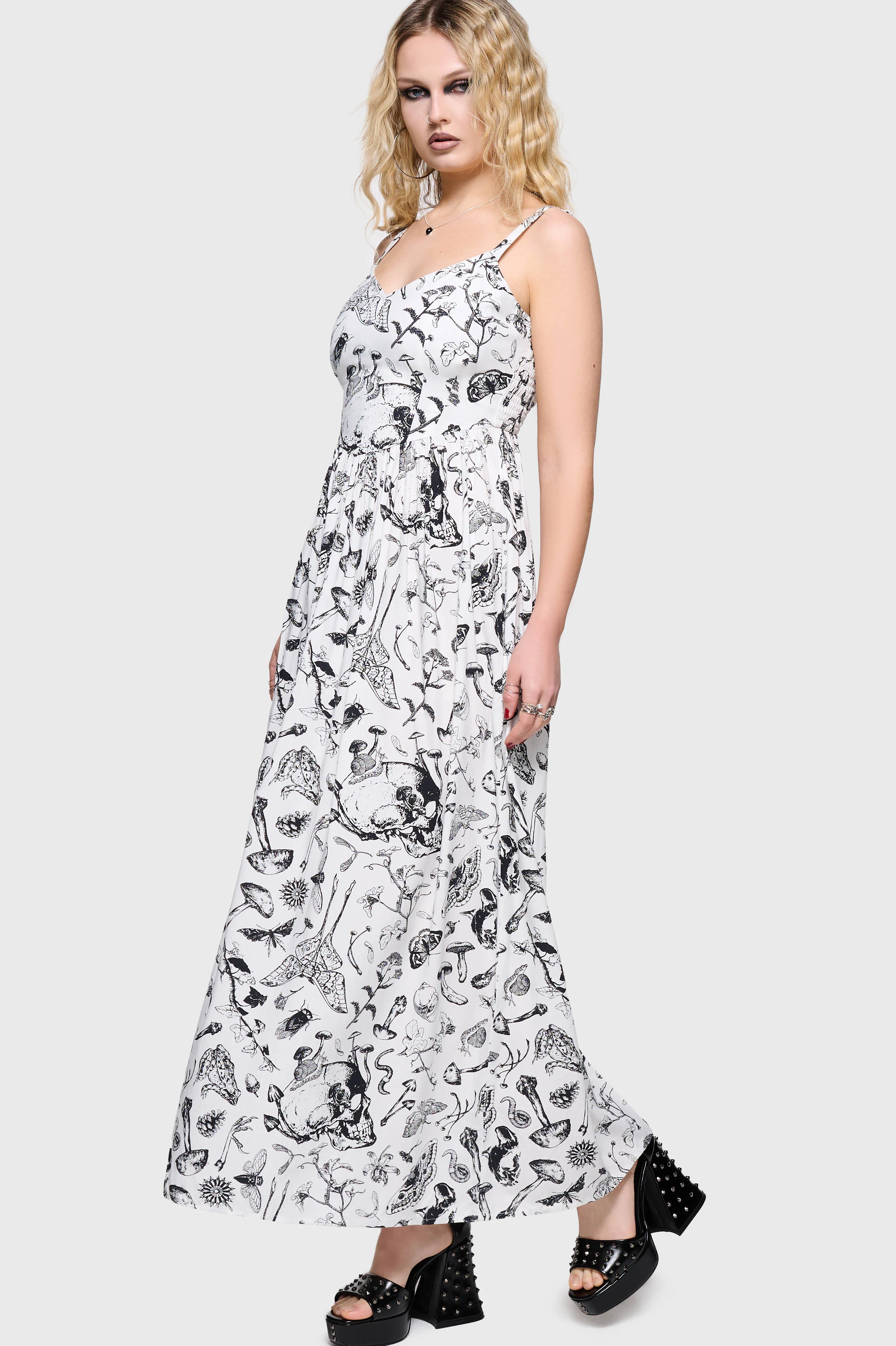 Junniper Maxi Dress [WHITE/BLACK] - Image 5