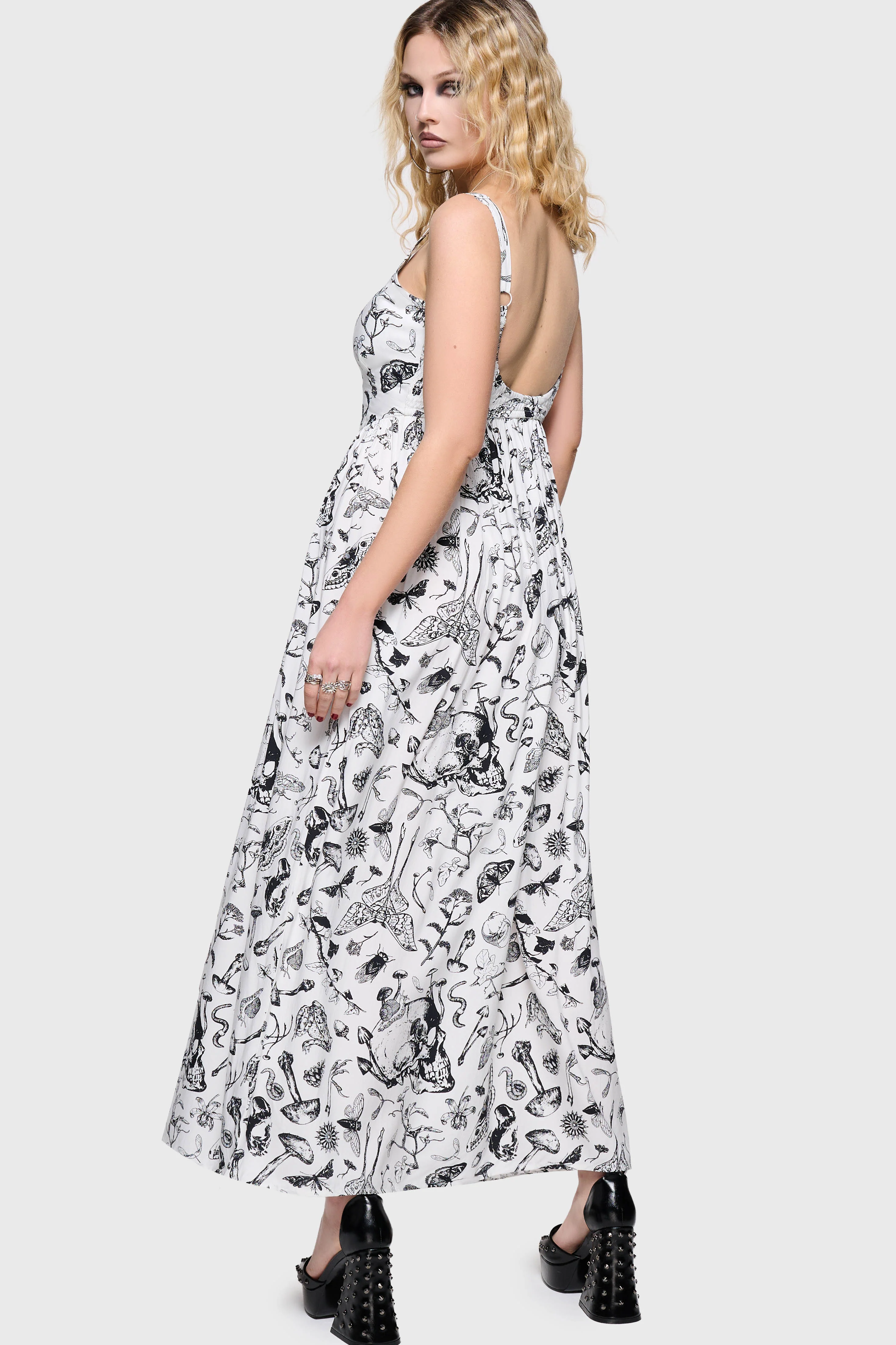 Junniper Maxi Dress [WHITE/BLACK] - Image 6