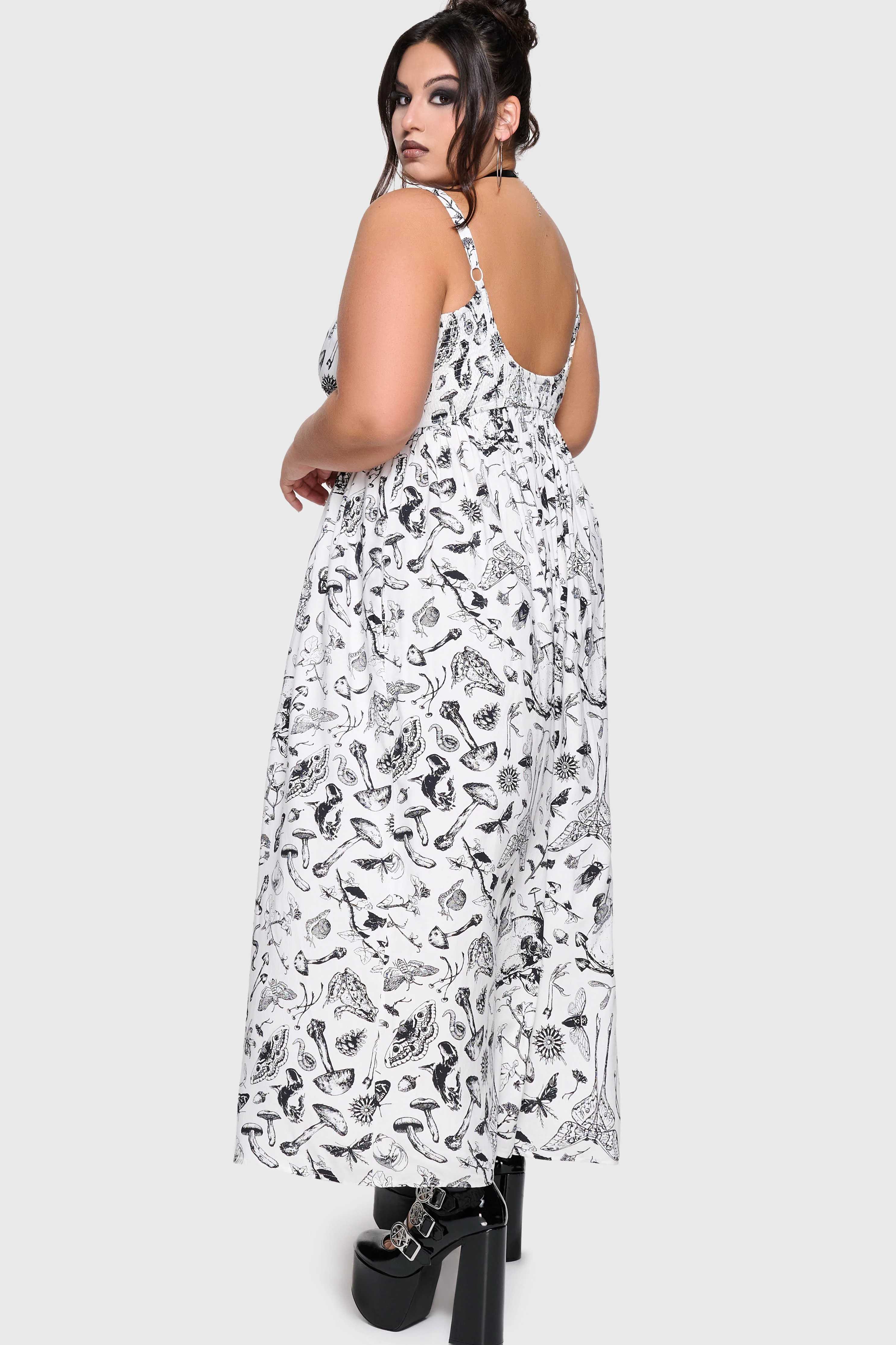 Junniper Maxi Dress [WHITE/BLACK] - Image 9