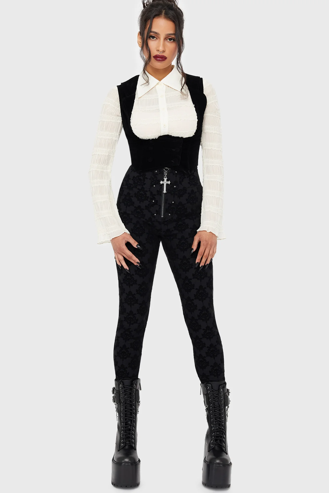 Melisande Skinny Fit Trousers - Image 3