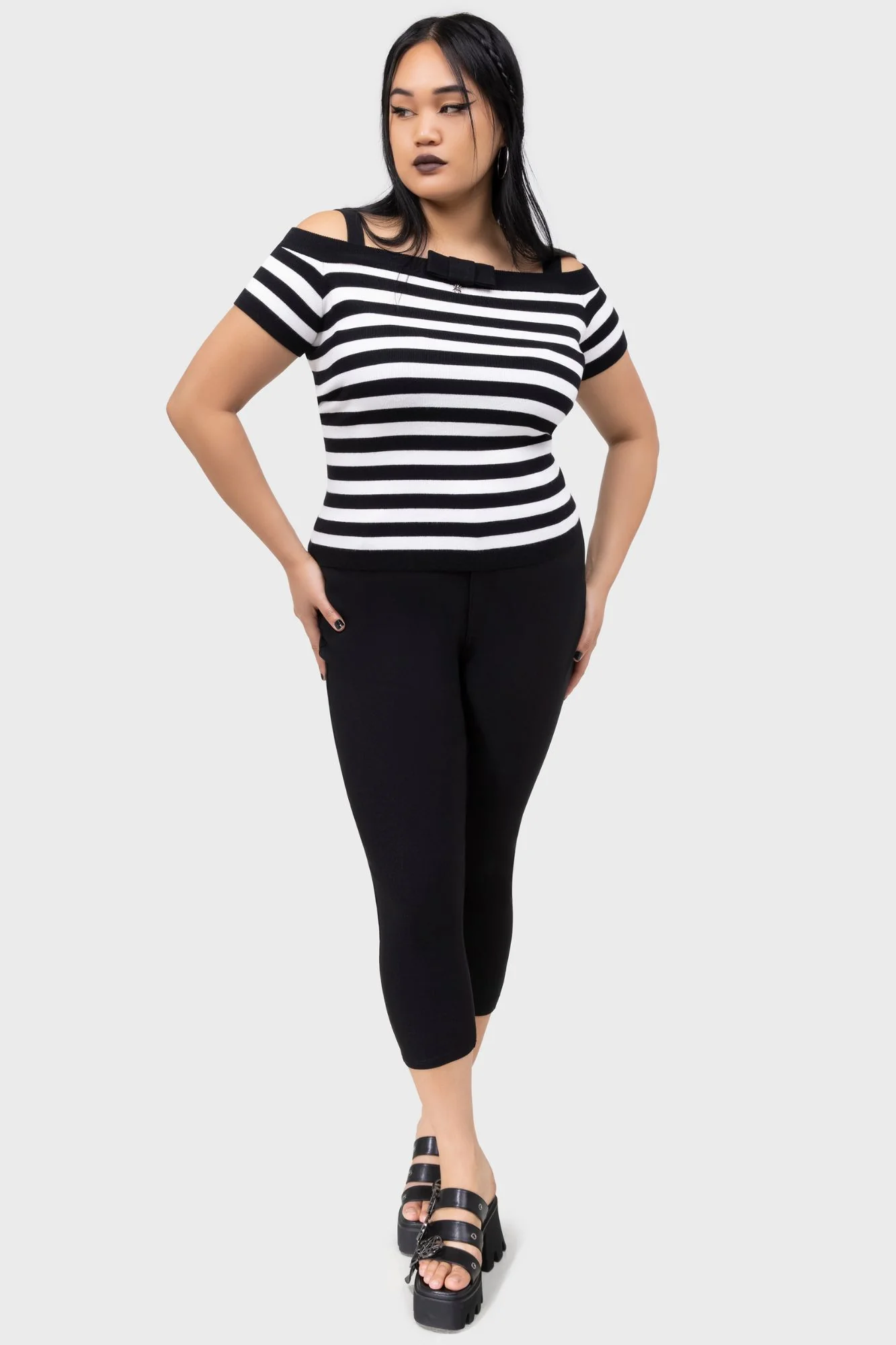 Noir Nancy Bardot Sweater - Image 6