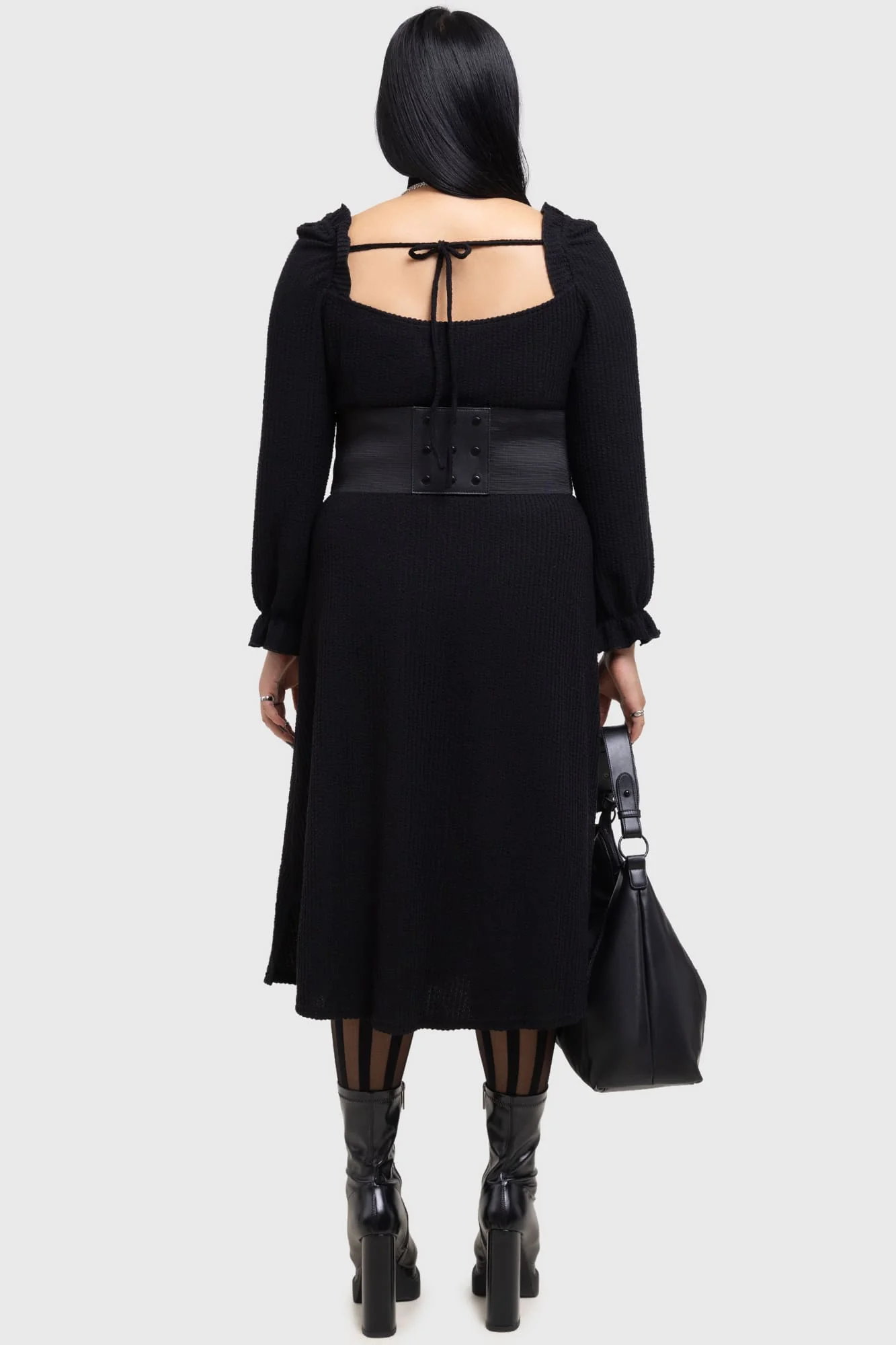 Shadow Weave Midi Dress - Image 10