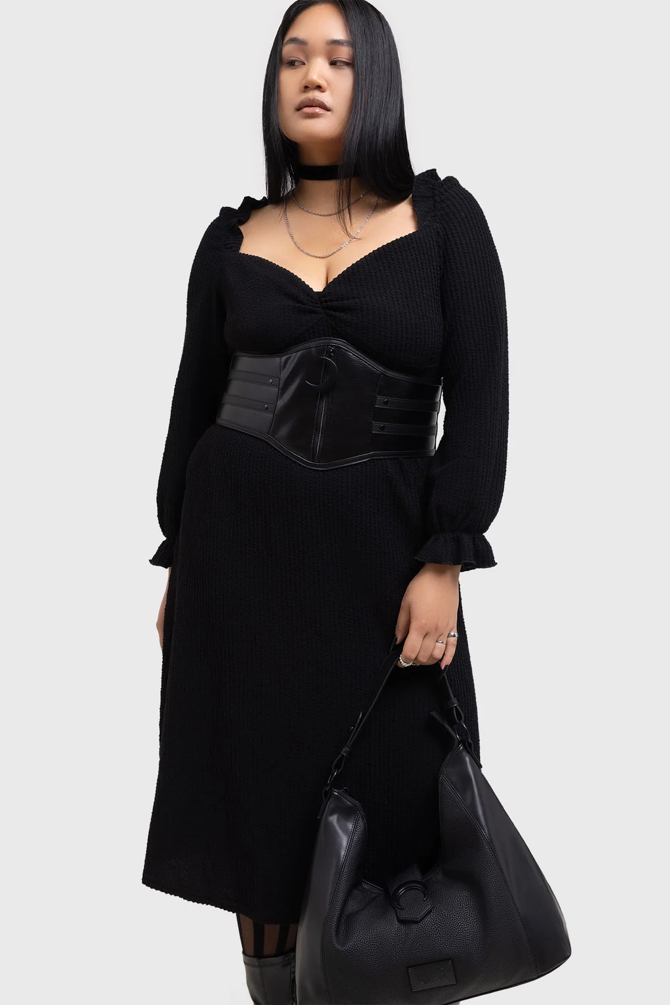 Shadow Weave Midi Dress - Image 7