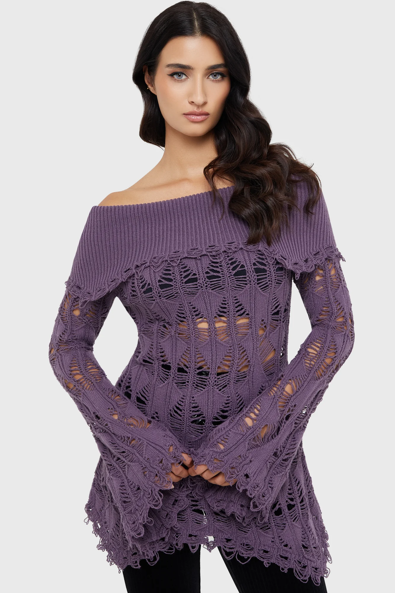 Shadow Wine Sweater [PURPLE] - Image 4