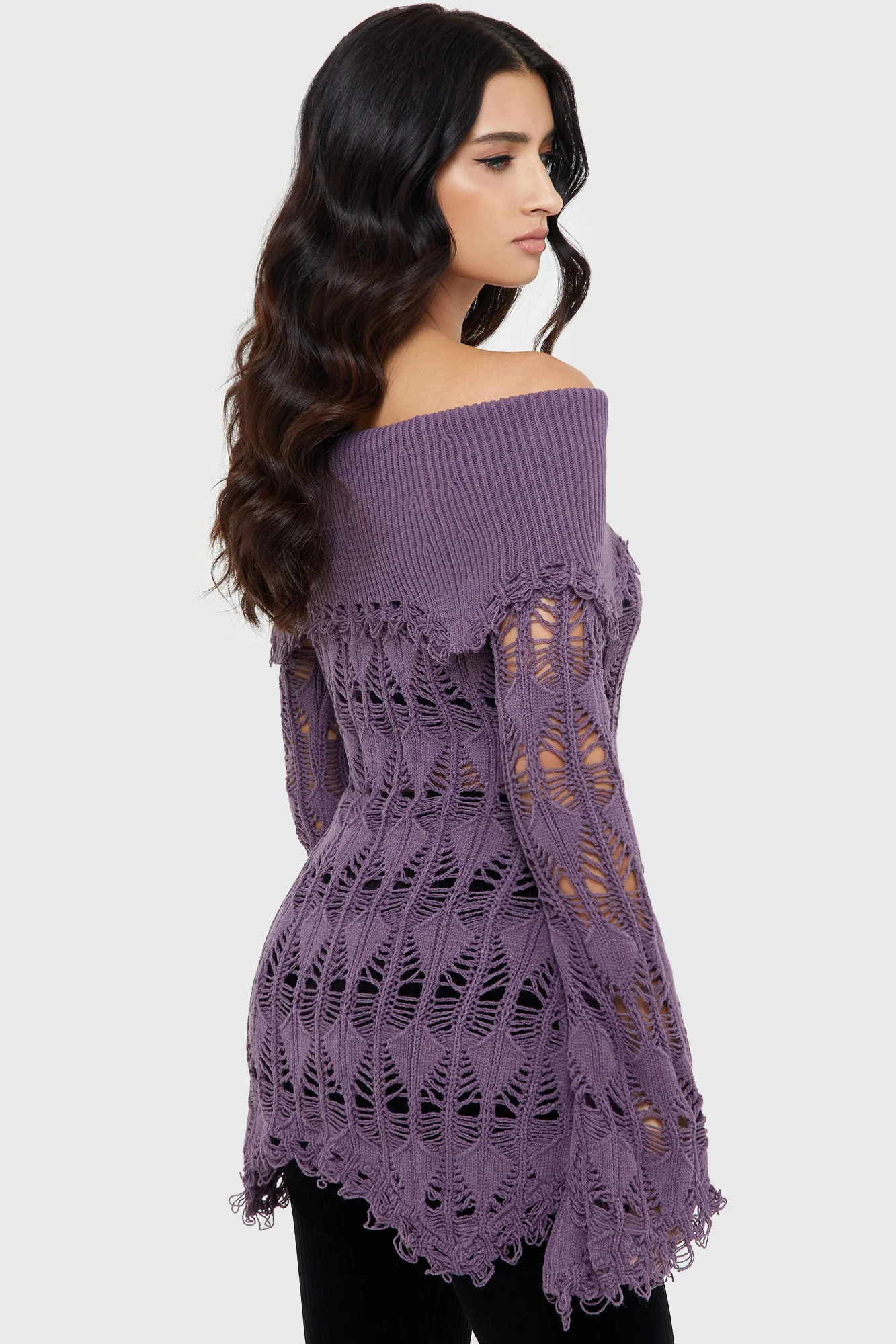 Shadow Wine Sweater [PURPLE] - Image 5