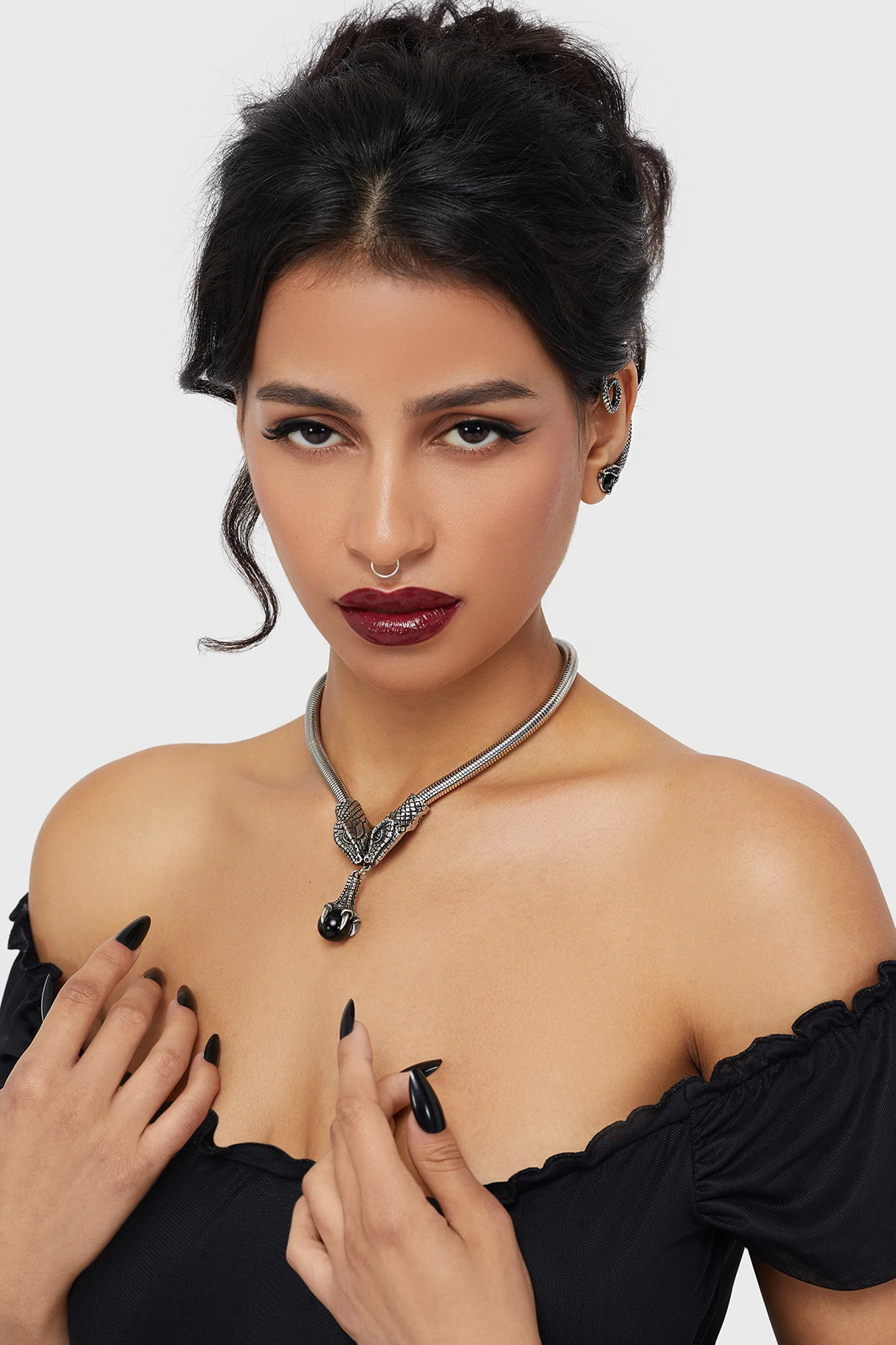 Snake Chain Choker Necklace - Image 3