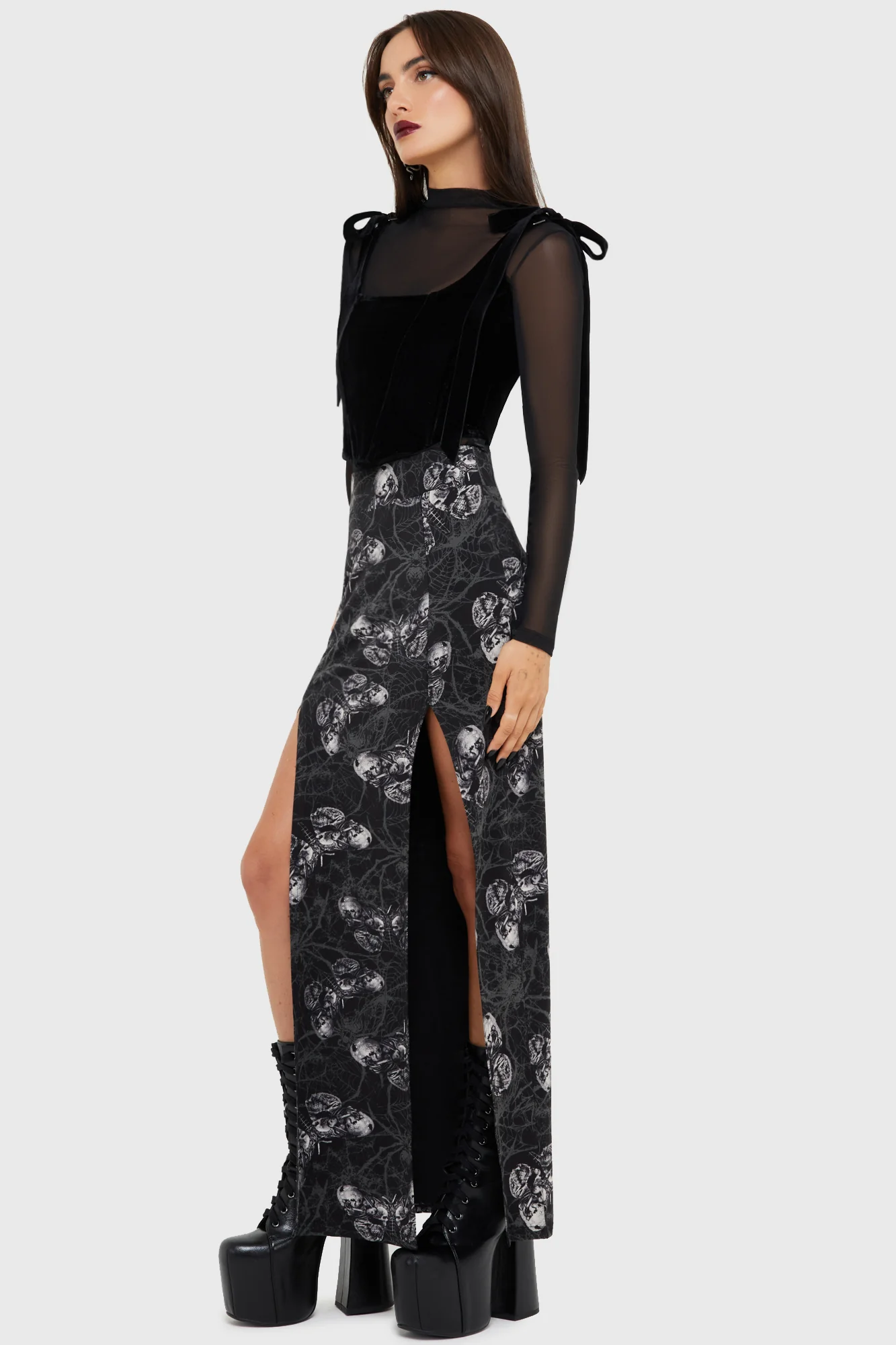 Spidrasica's Web Maxi Skirt - Image 3