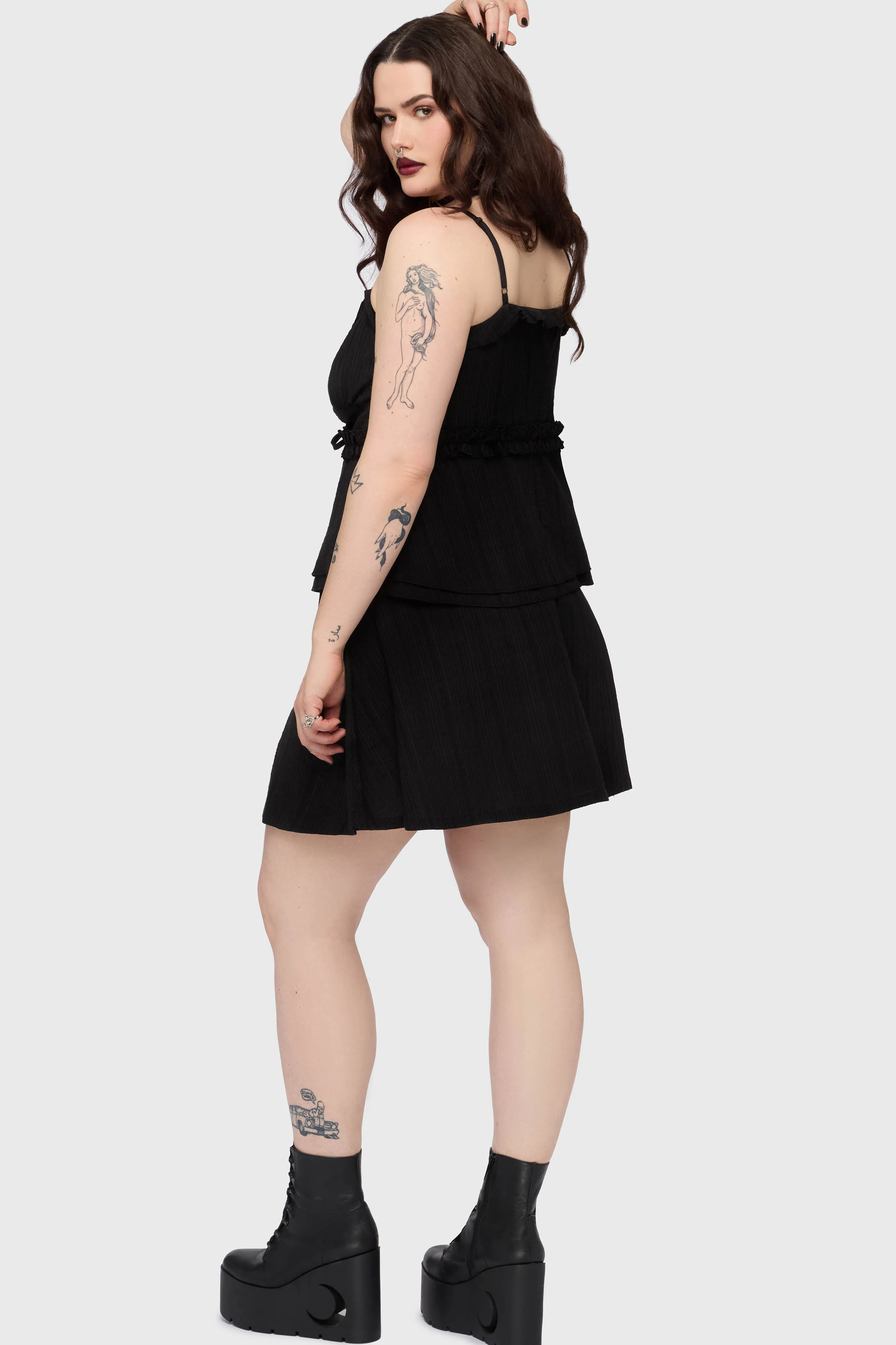 The Hollow Embroidered Mini Skirt - Image 7