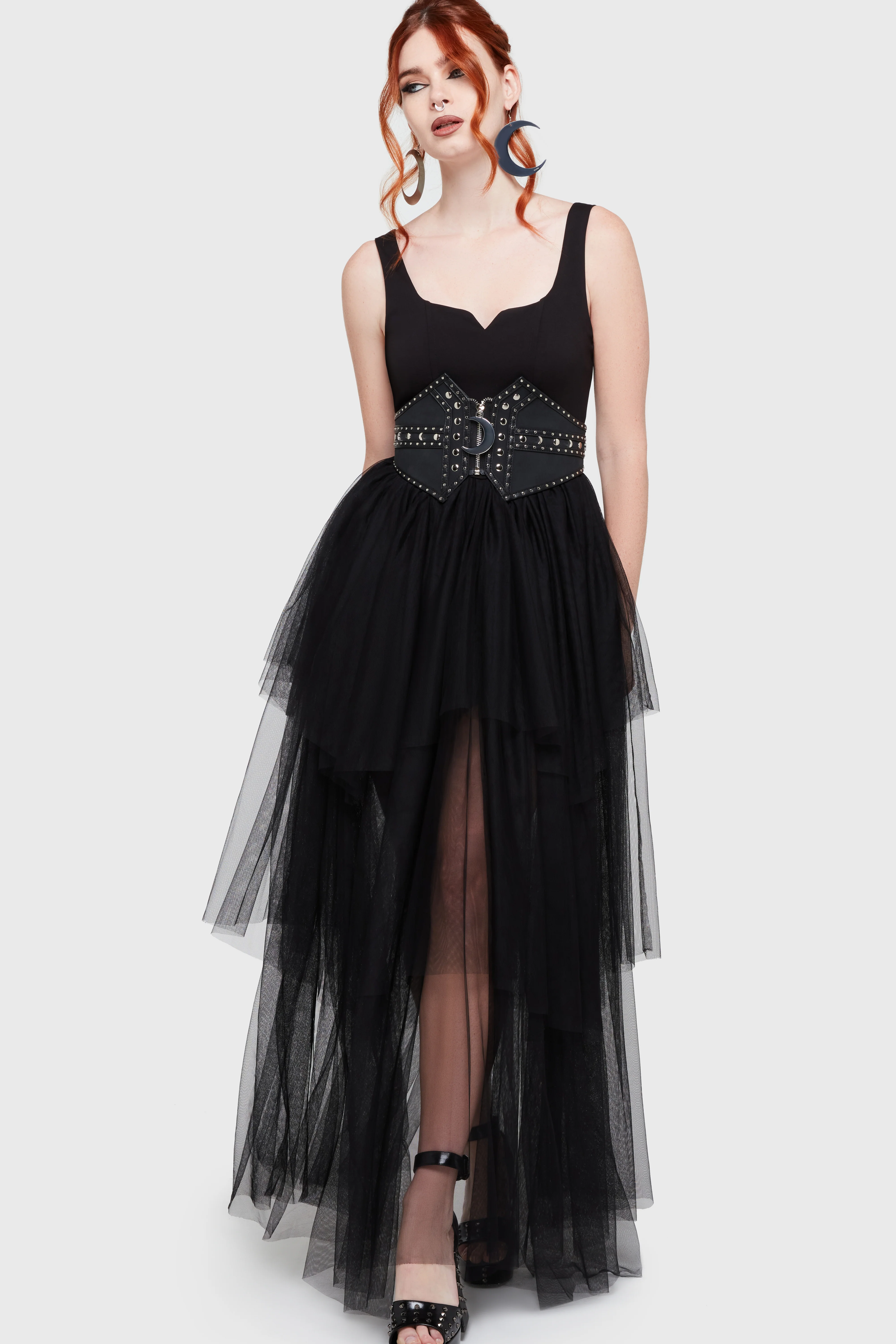 Under The Candle Light Maxi Dress [Black] - Image 4