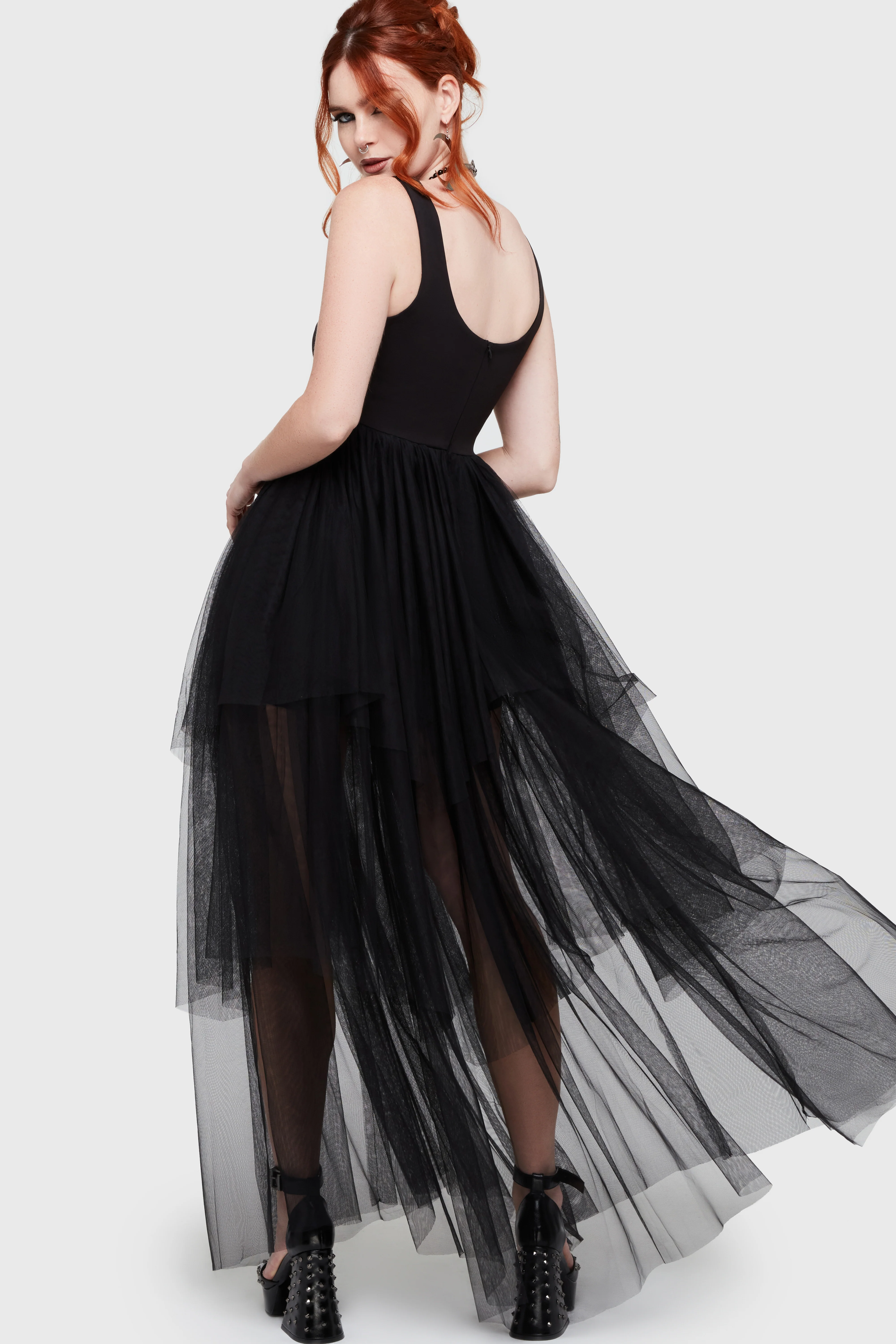 Under The Candle Light Maxi Dress [Black] - Image 5