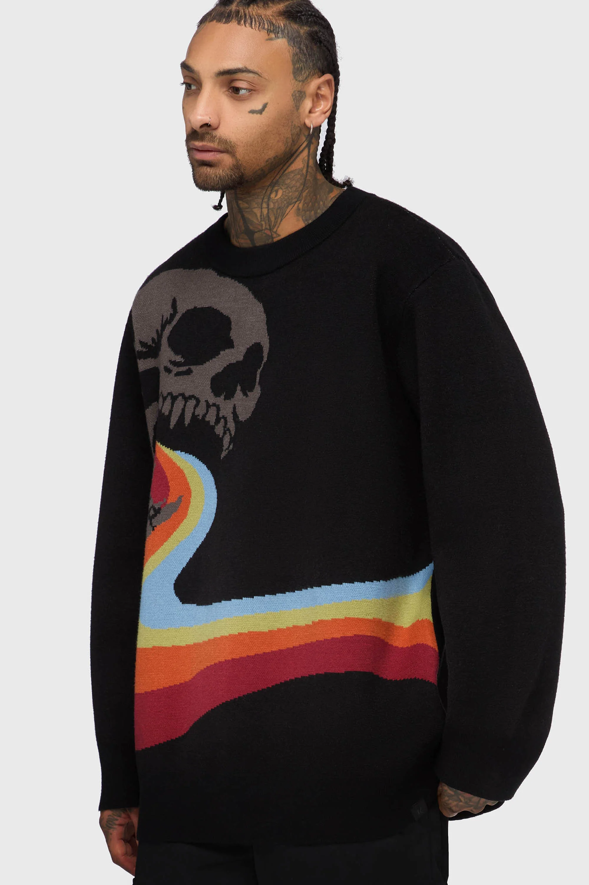 Vntgoth Jacquard Sweater - Image 4