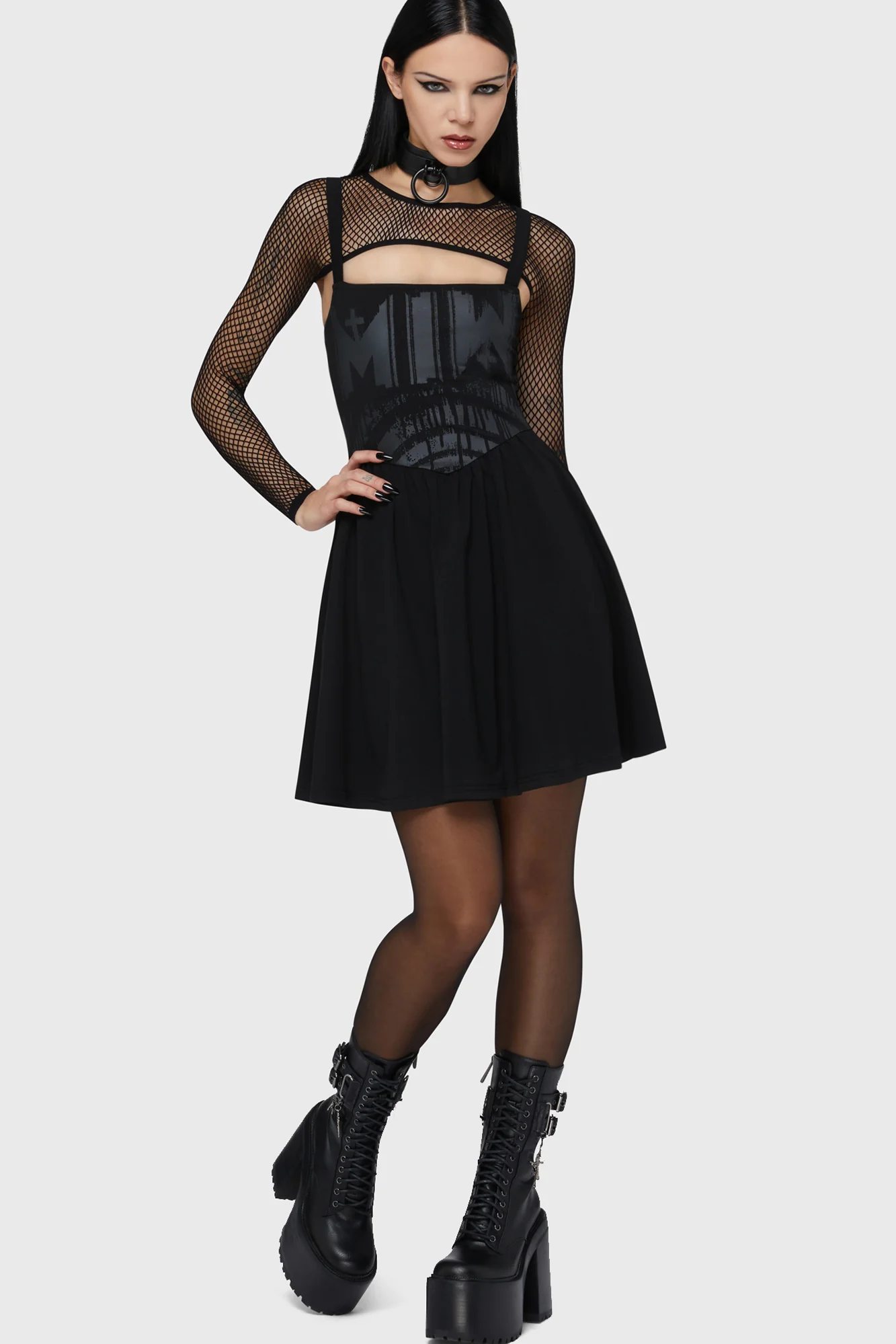 Voices Spiral Mini Dress - Image 3